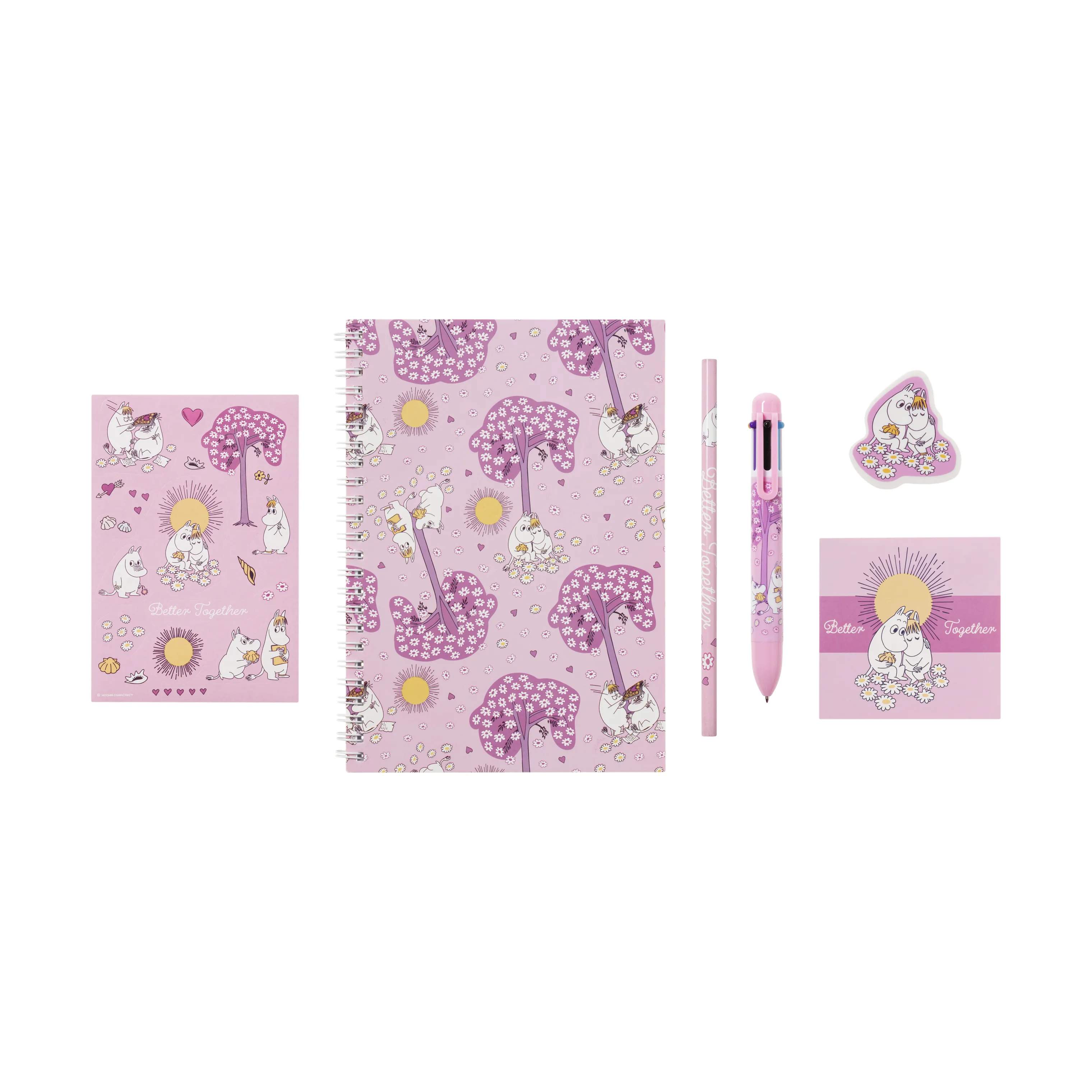 Moomin Arabia Øvrigt interiør Kærester Skrivesæt - 6 dele i Multifarvet, 1