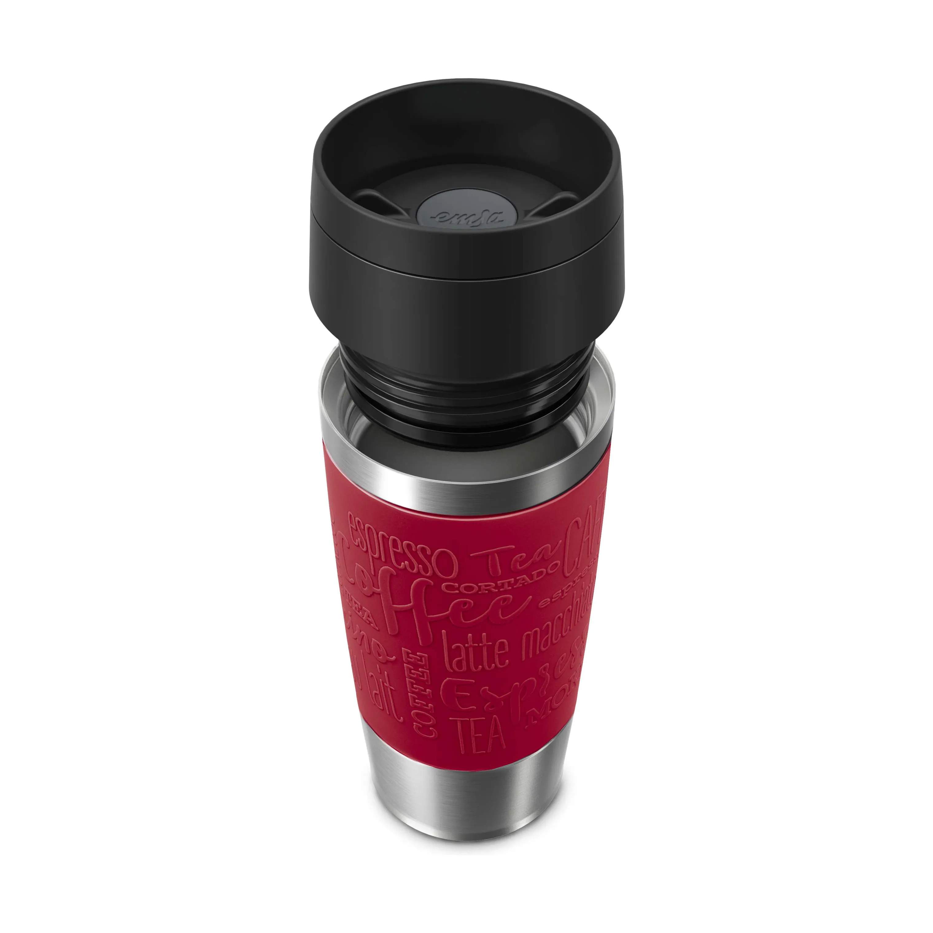 Emsa To go kopper To Go To-Go Classic Rejsekrus i Dark Red, 0.36 L, 4