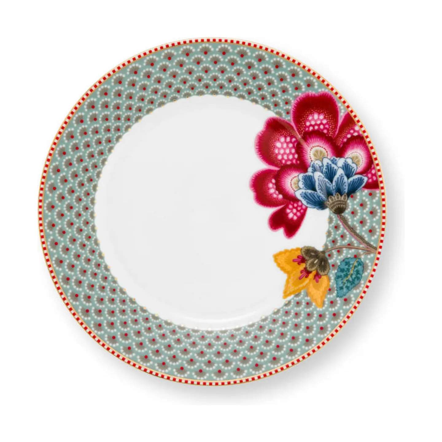 PIP Studio Frokosttallerkener Blooming Tales Tallerken i Blue, 21,4 cm, 1