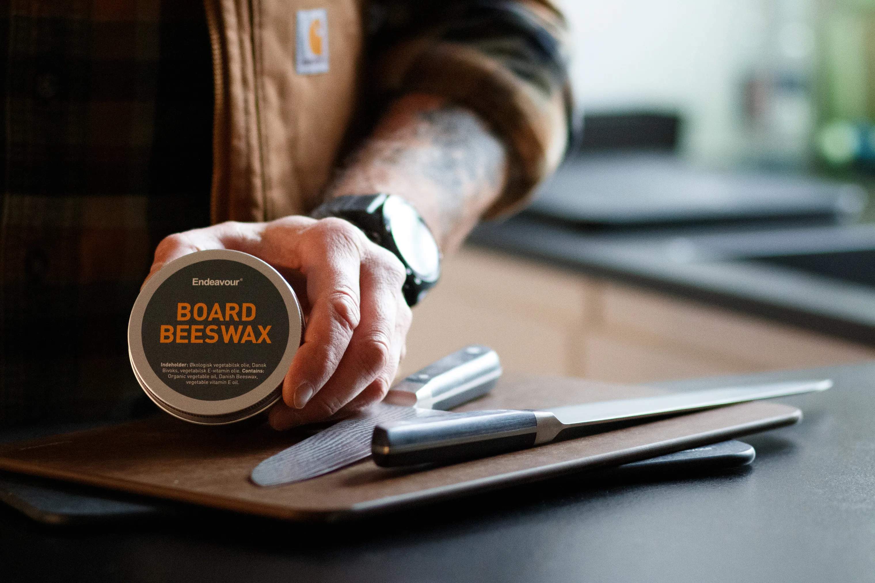 Endeavour Skærebrætter Board Beeswax Plejemiddel i Klar, 2