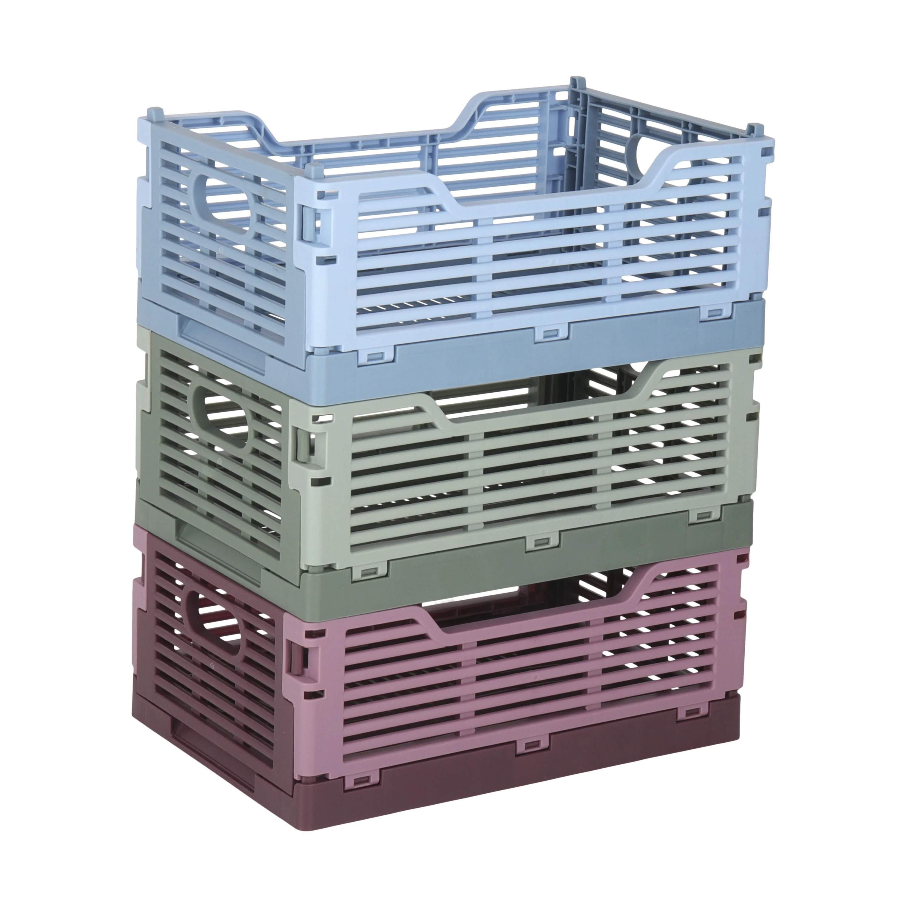 CASA Living Kasser Foldekasse i Blå, B15 x L22 cm, 4