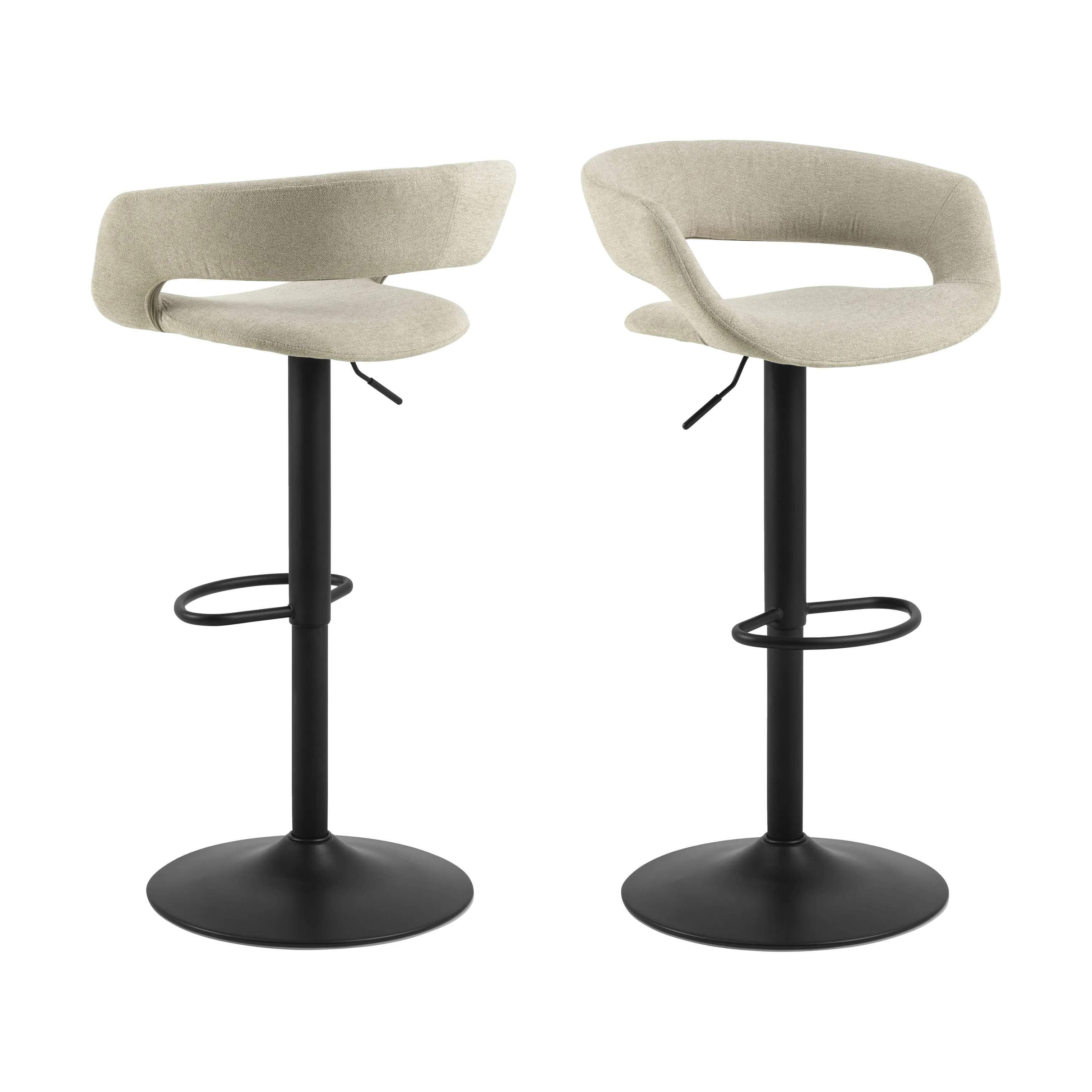 CASA Living Barstole Grace Barstol - 2 stk i Sand, 4