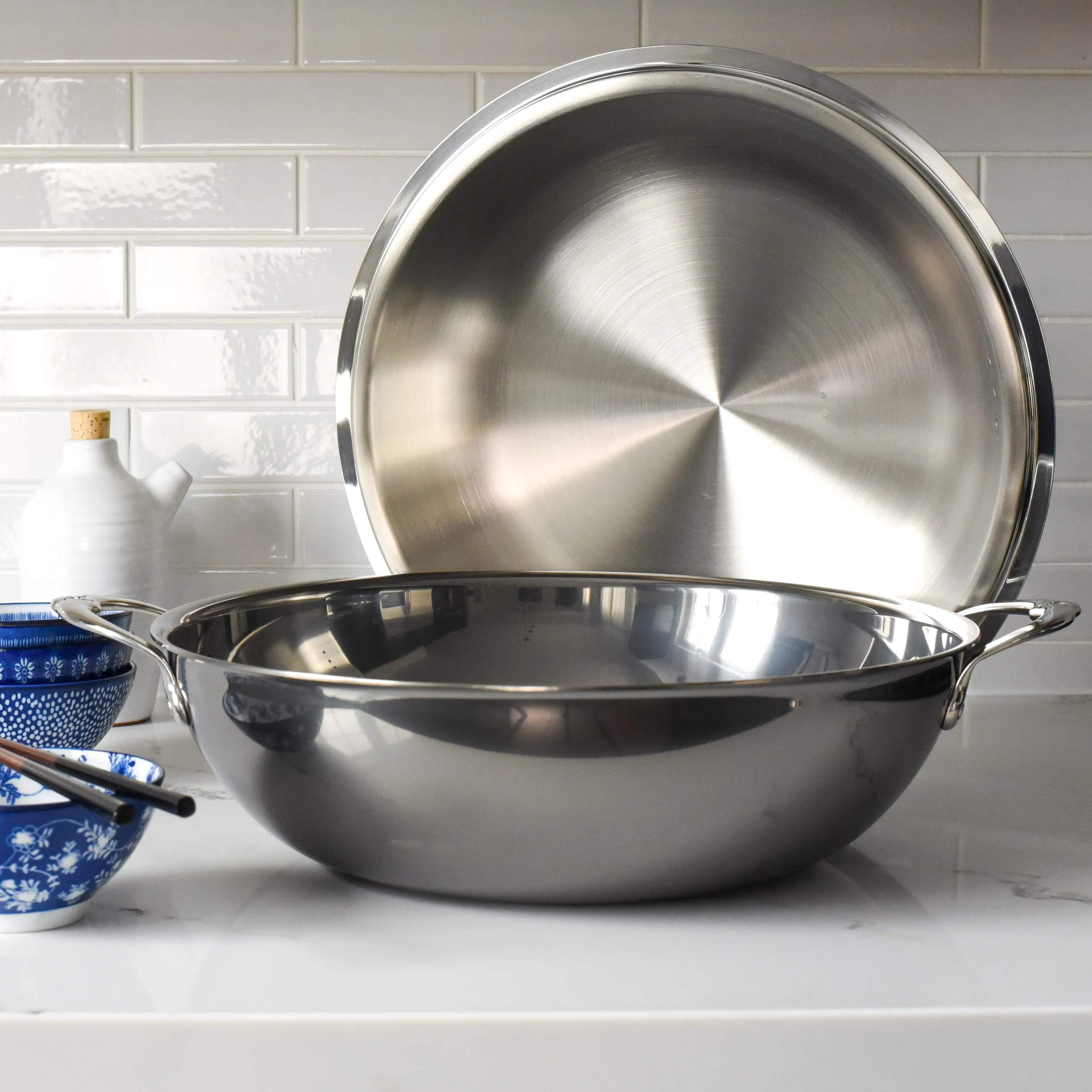 Hestan Wokpander Nanobond Wok i Rustfrit stål, 2