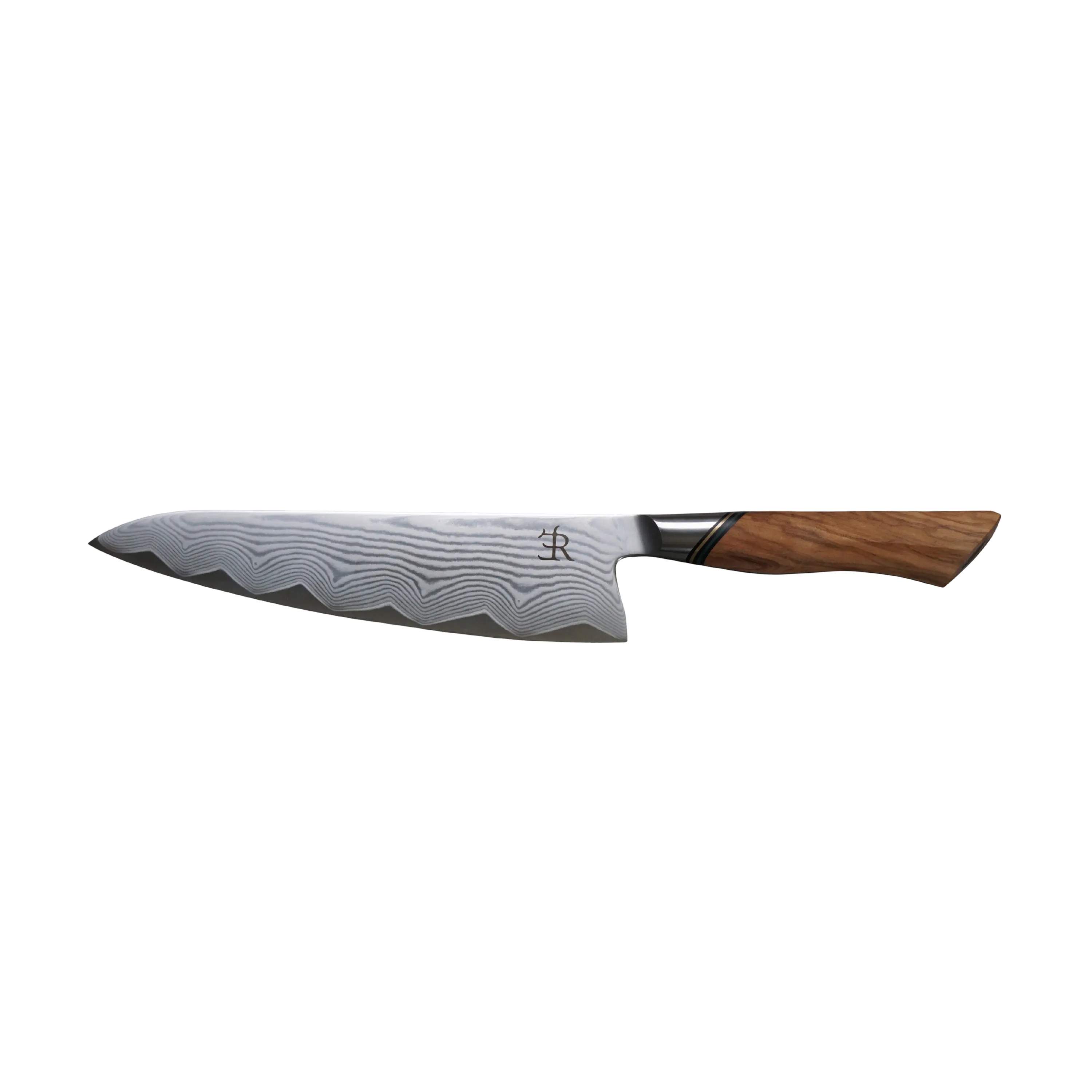 Ryda Knives Kokkeknive A-73 Kokkekniv i rustfrit stål/brun, 1