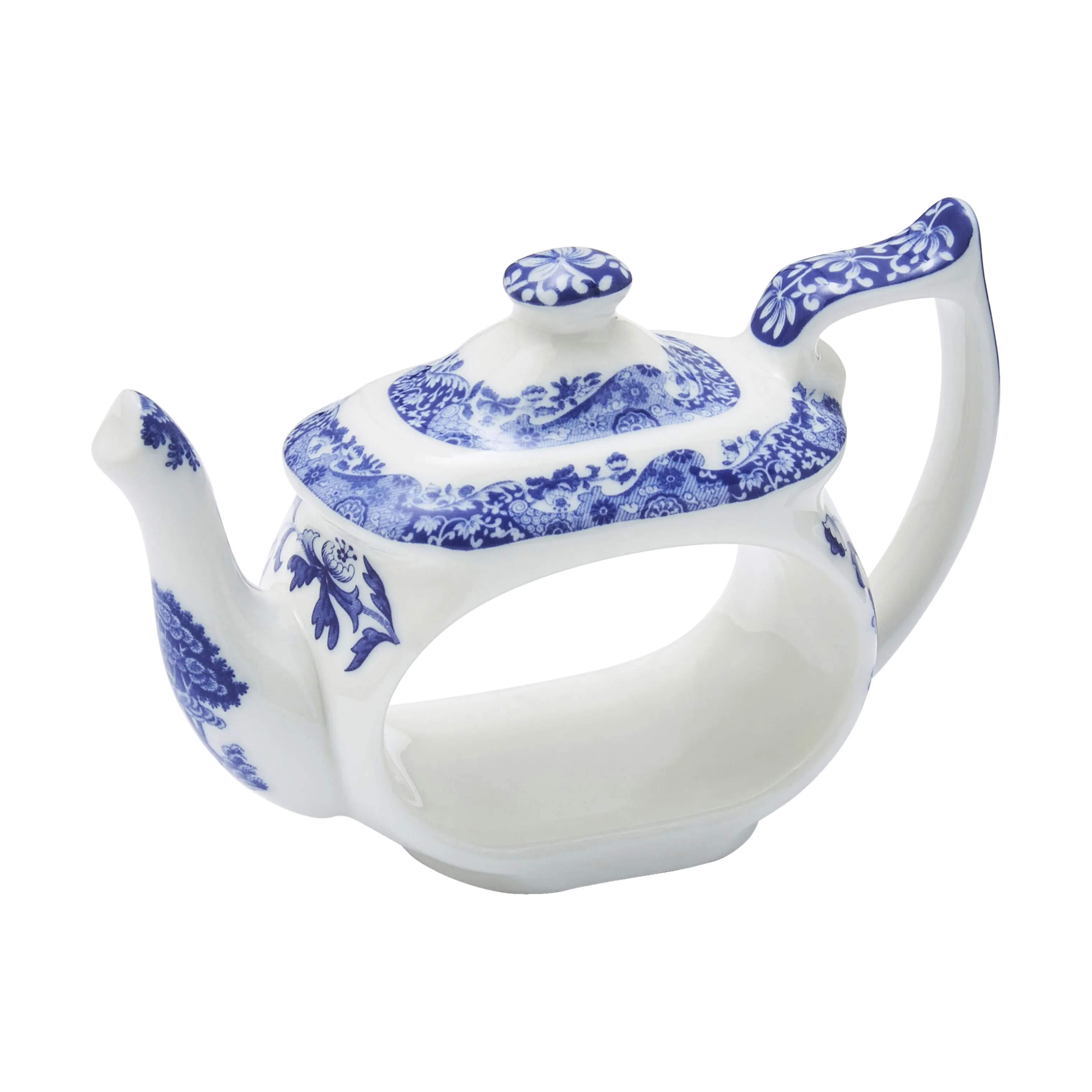 Spode Servietringe og -holdere Blue Italian Servietringe - 4 stk. i Blå/Hvid, 4