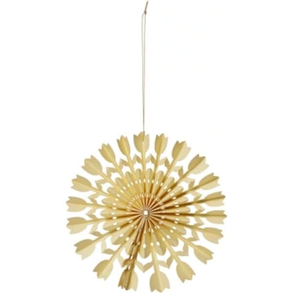 Broste Copenhagen Påskeæg og ophæng Tulip Rosette i Gul, 1