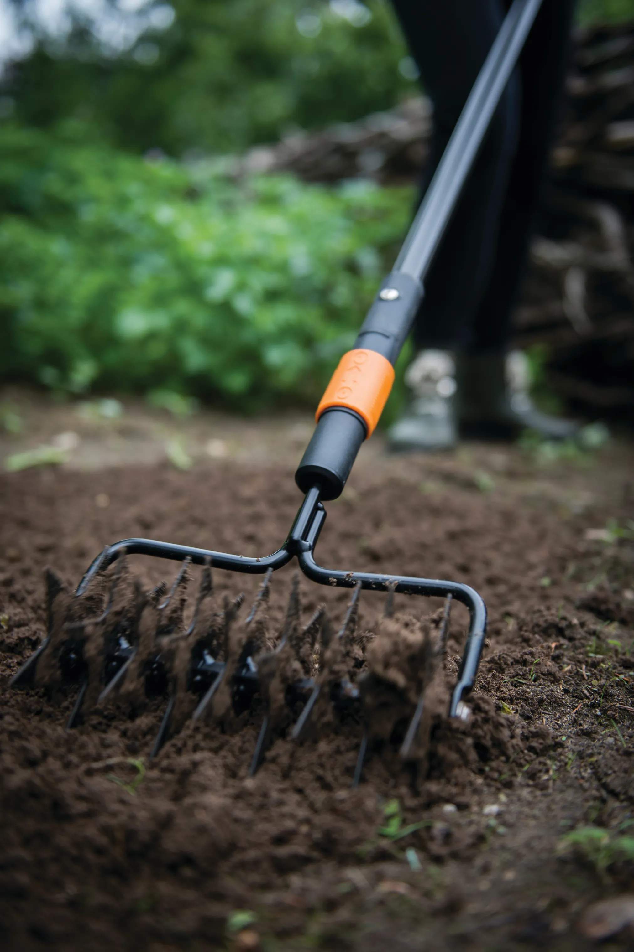Fiskars Garden Haveredskaber QuikFit™ Plænelufter i Sort/Orange, 2