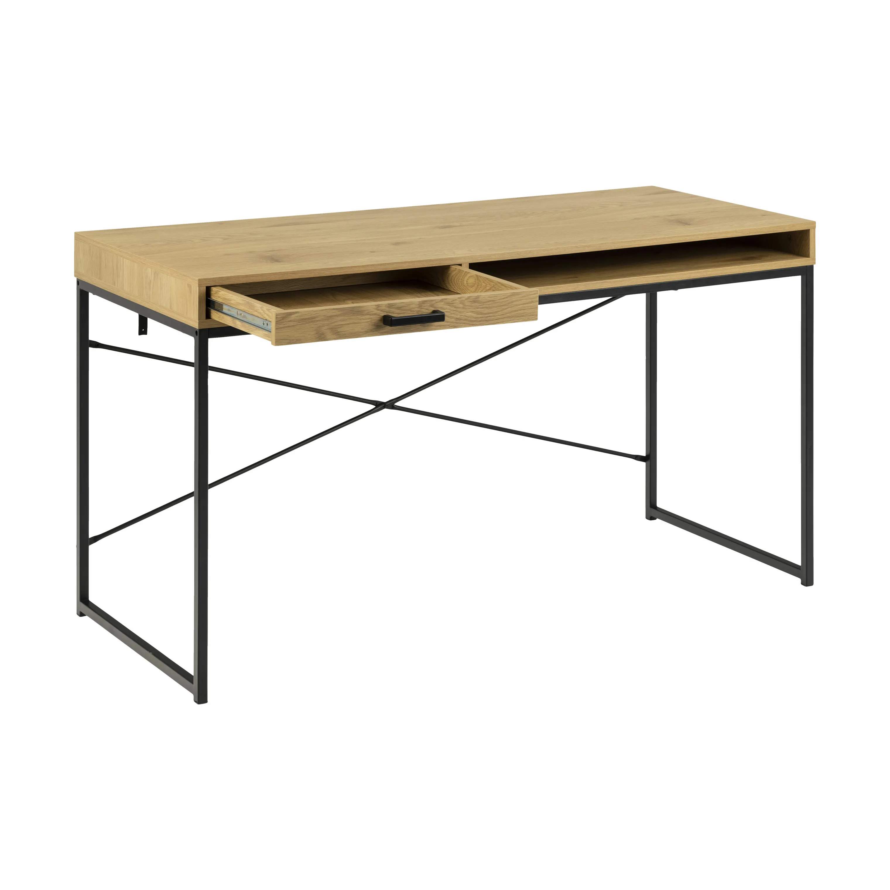 CASA Living Skriveborde Seaford Skrivebord i natur/sort, 6