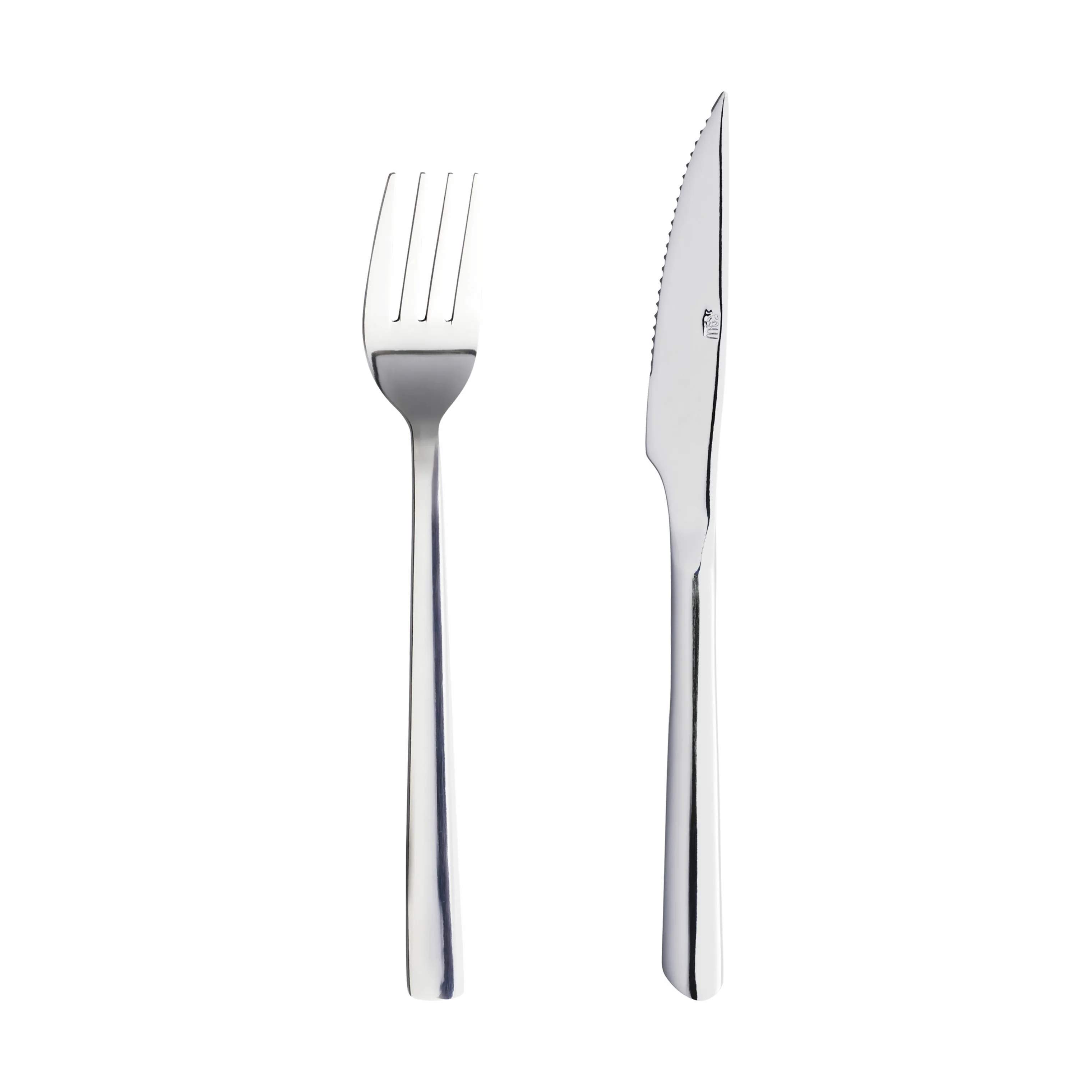 RAW bestiksæt RAW - bestik steaksæt blank  8 dele gaveæske