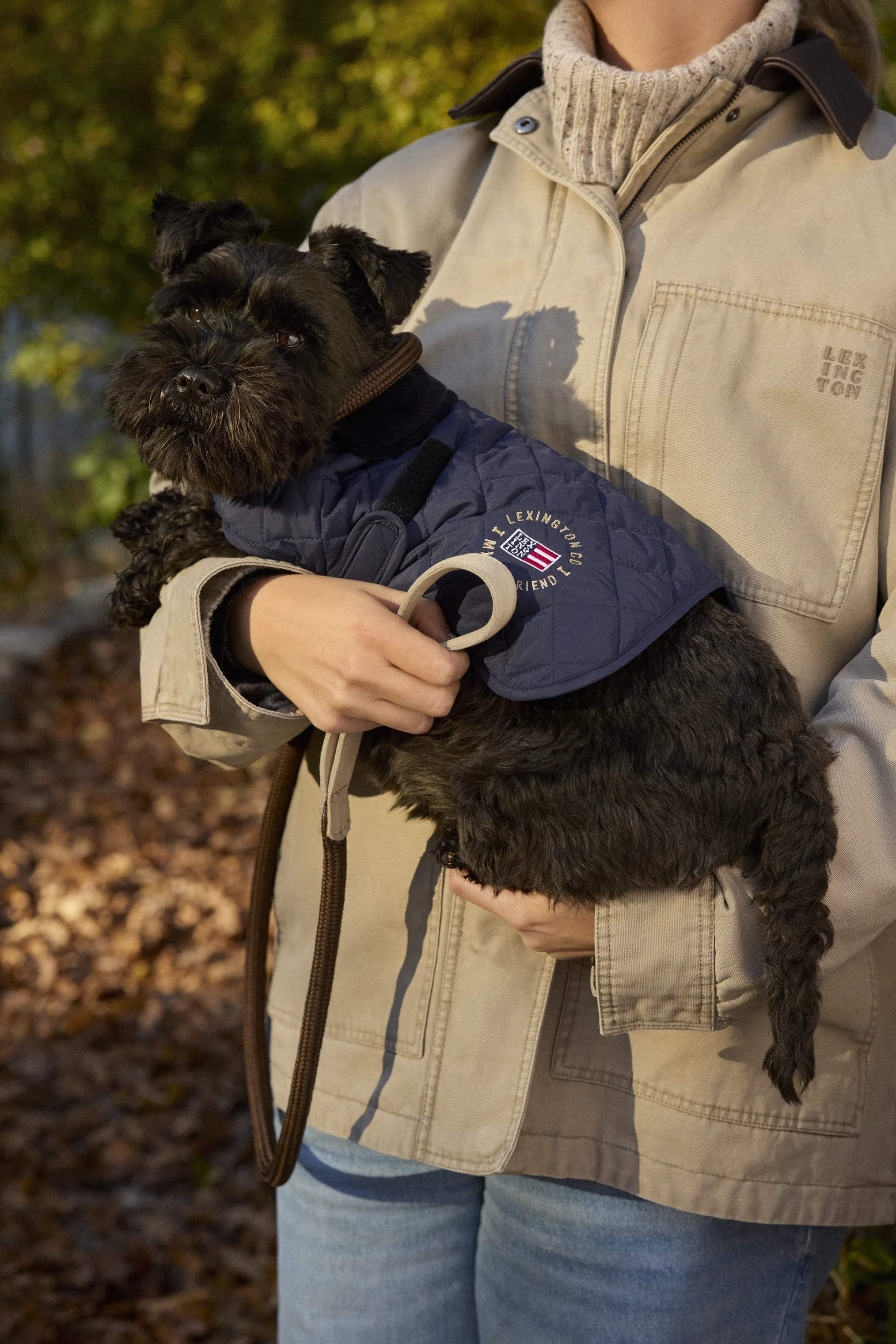 Lexington Tilbehør til kæledyr An ode to Fall Hundejakke - L i Dark Blue, 53 cm, 2