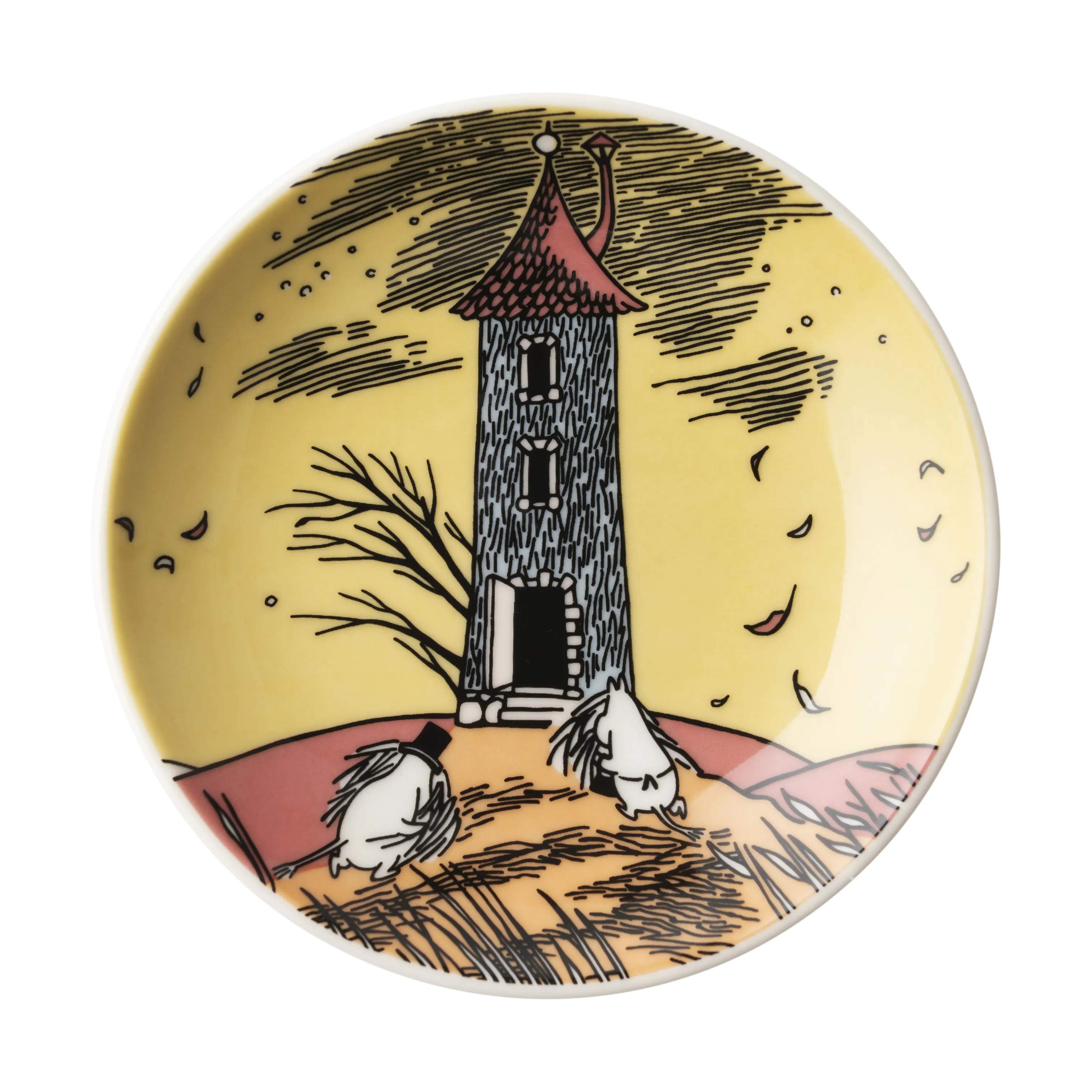 Moomin Arabia Kage- og desserttallerkener Mumidag 2026 Mini Tallerken - Efterår i Orange, 1