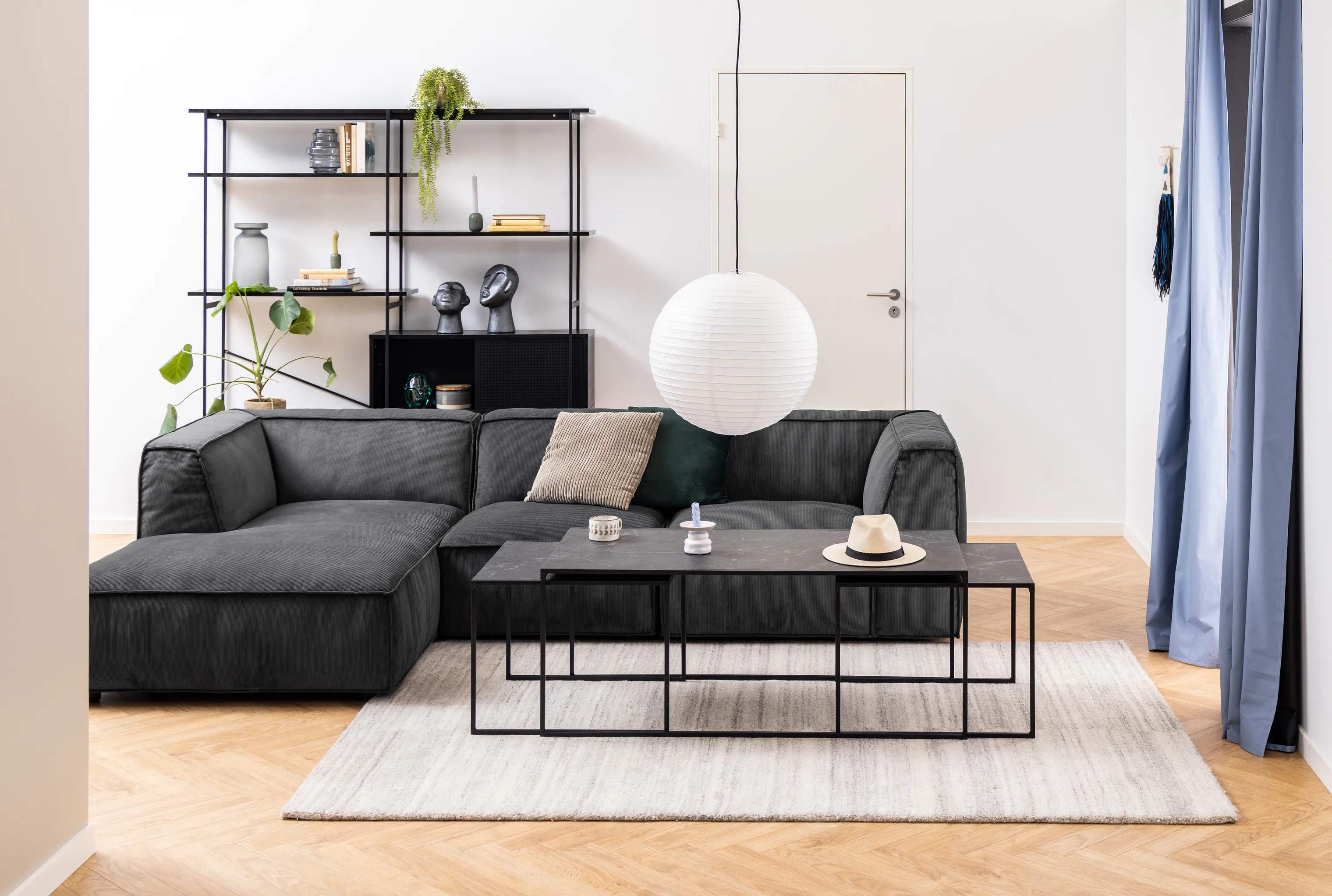 CASA Living Sofaborde Infinity Sofabord - 3 dele i Sort, 3
