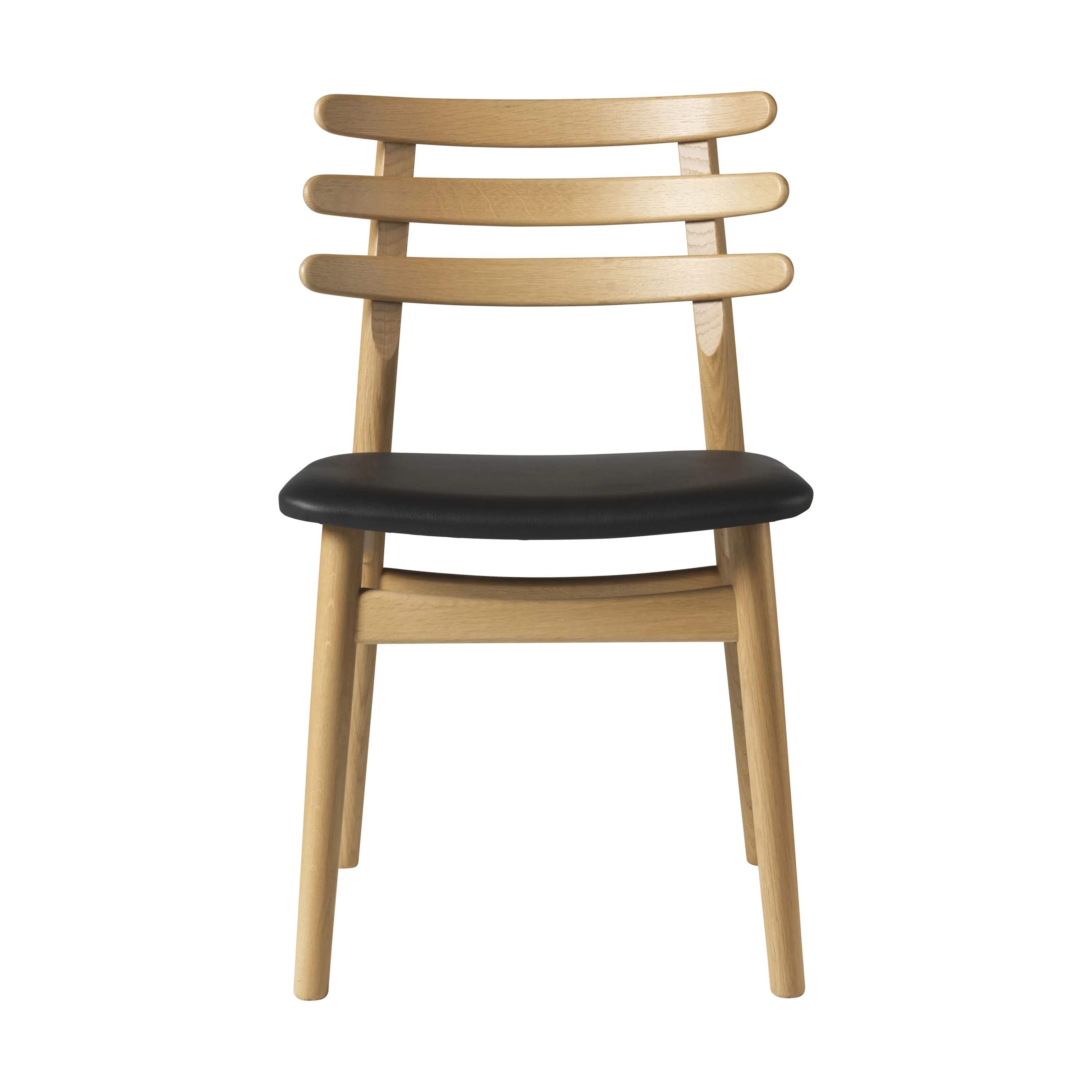 J48 Spisebordstol, natur/sort olieret eg, large