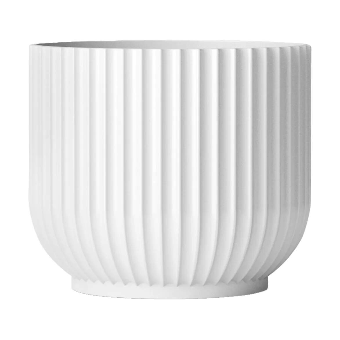 Lyngby Porcelæn Urtepotteskjulere Flowerpot Urtepotteskjuler i Hvid, 13 cm, 1
