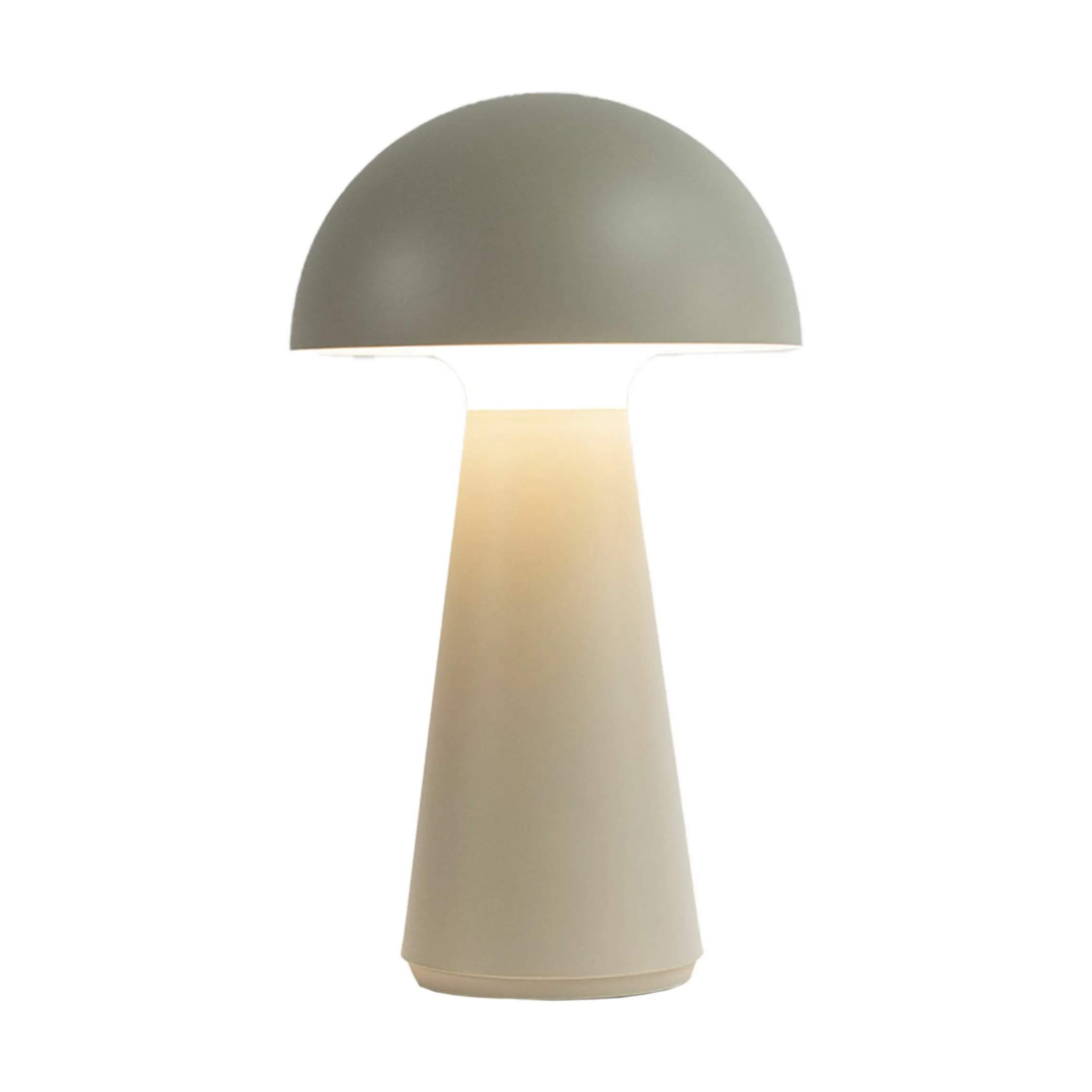 Sam Genopladelig Bordlampe, grå, large