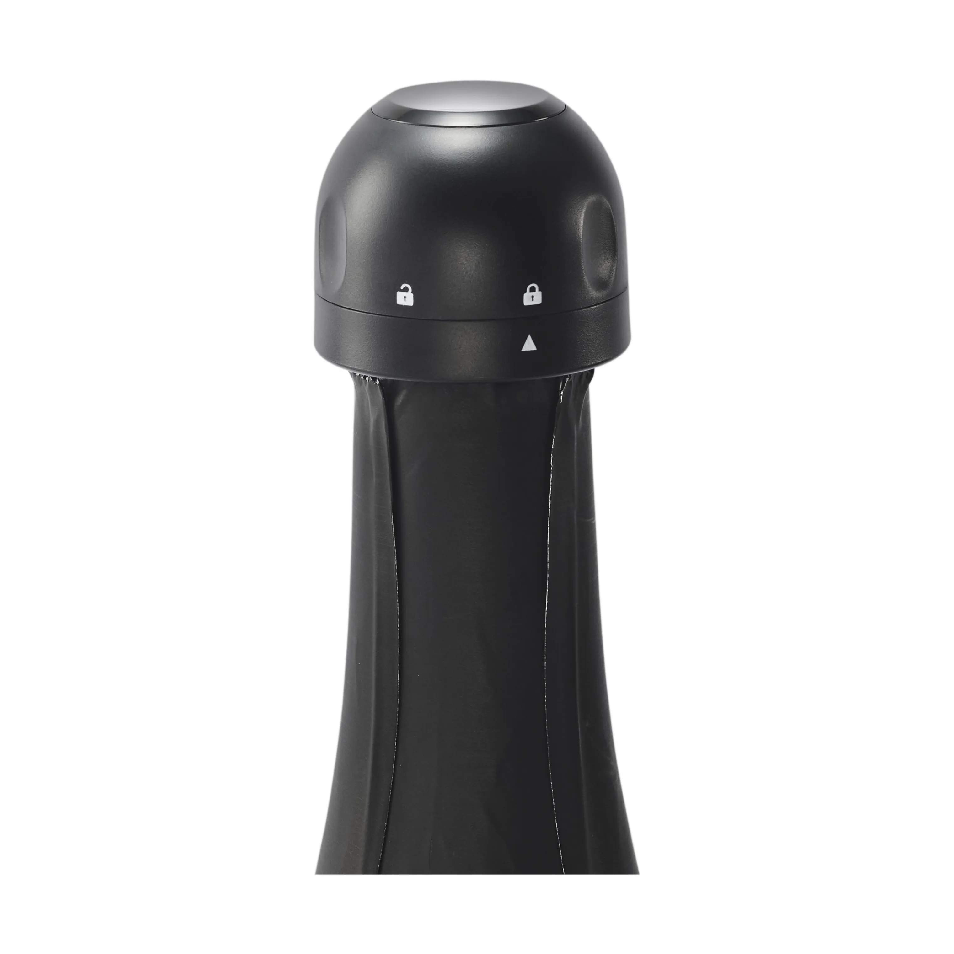 Sommelier by CASA Living Øvrigt champagnetilbehør Sommelier Champagnestoppere - 2 stk. i sort, 4