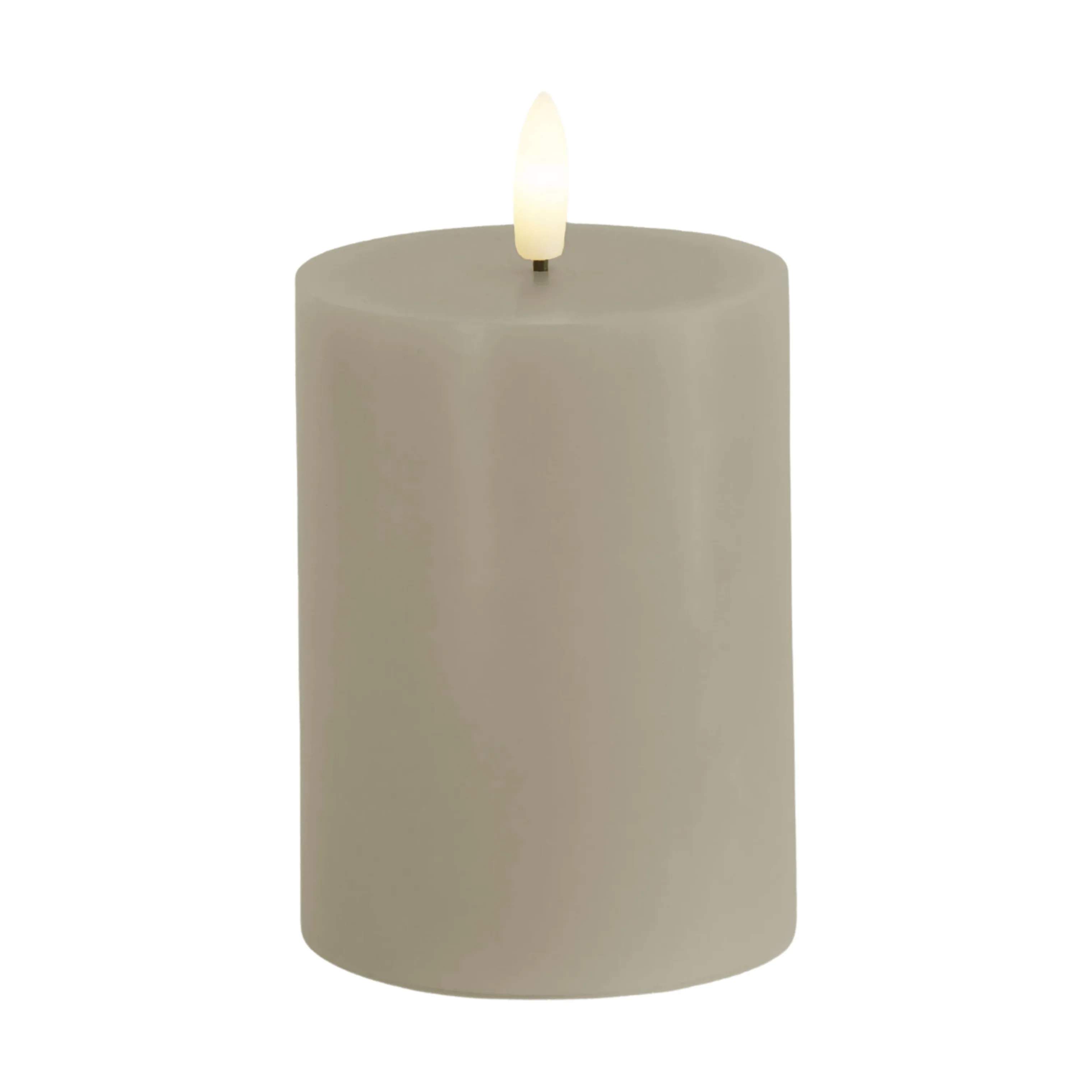 Sirius LED-lys Sille LED Bloklys i Warm Grey, H10 x Ø7,5 cm, 1