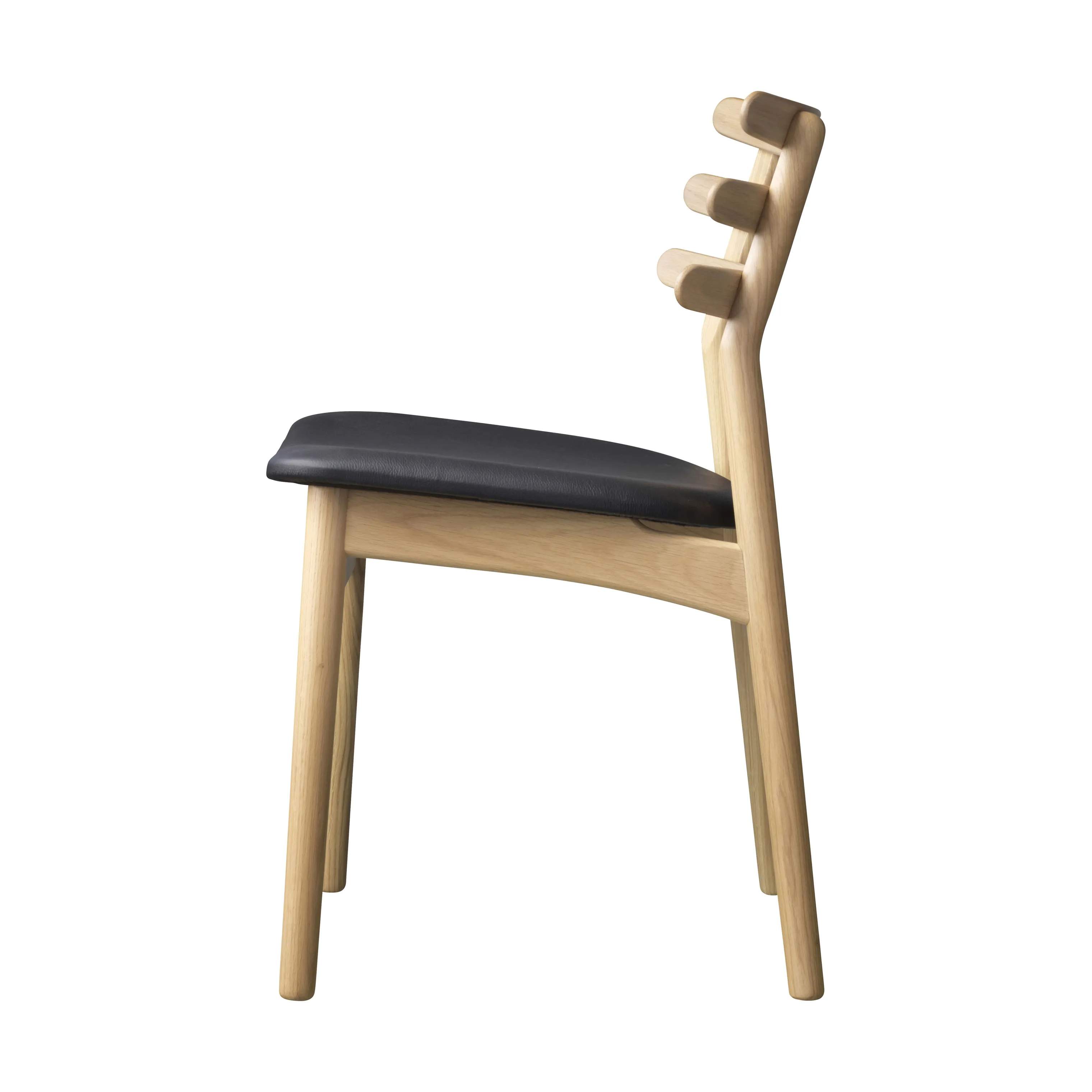 FDB Møbler Spisebordsstole J48 Spisebordstol i Natur/Sort, 78,5 cm, 2