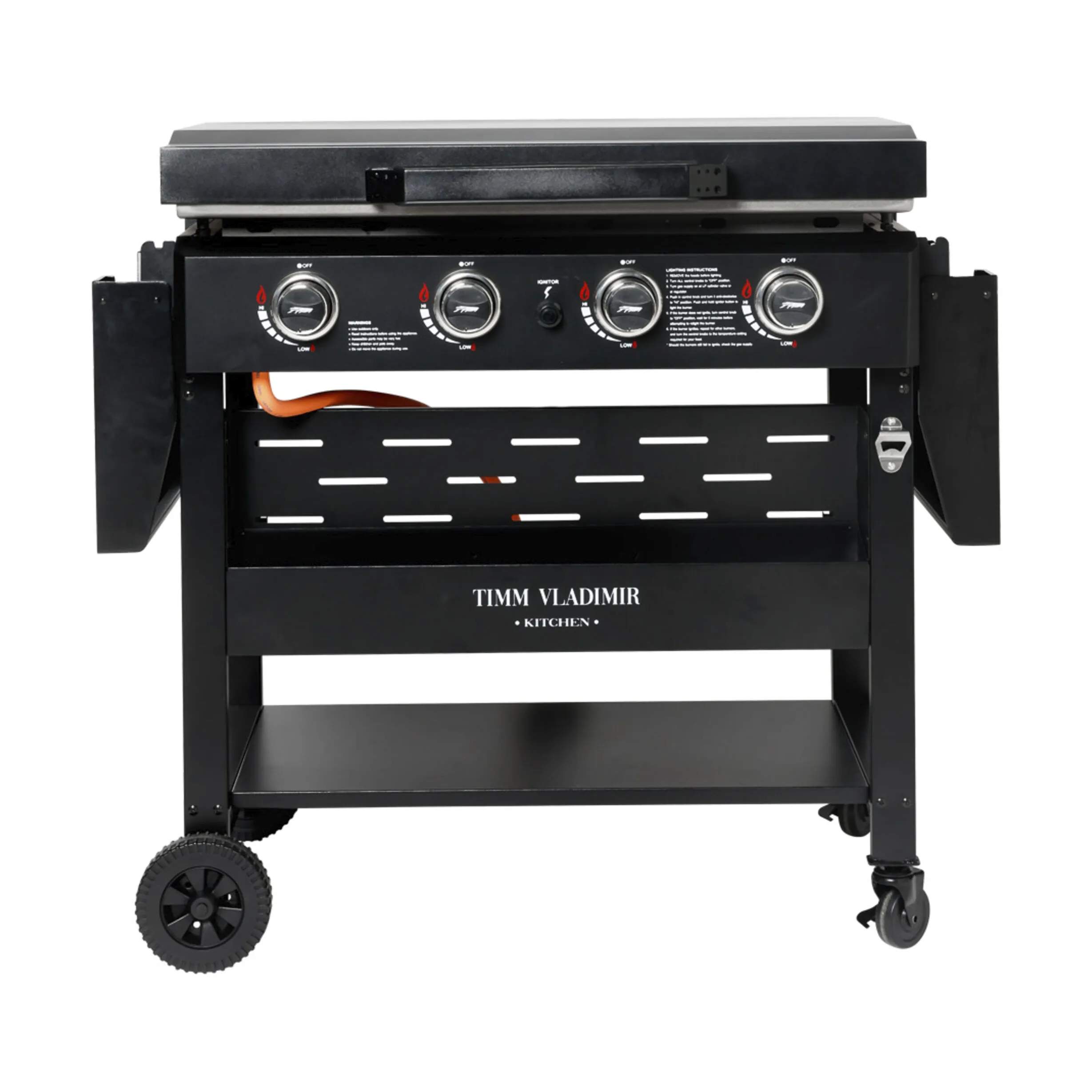Timm Vladimir Kitchen plancha grill Plancha Gasgrill i sort, 10