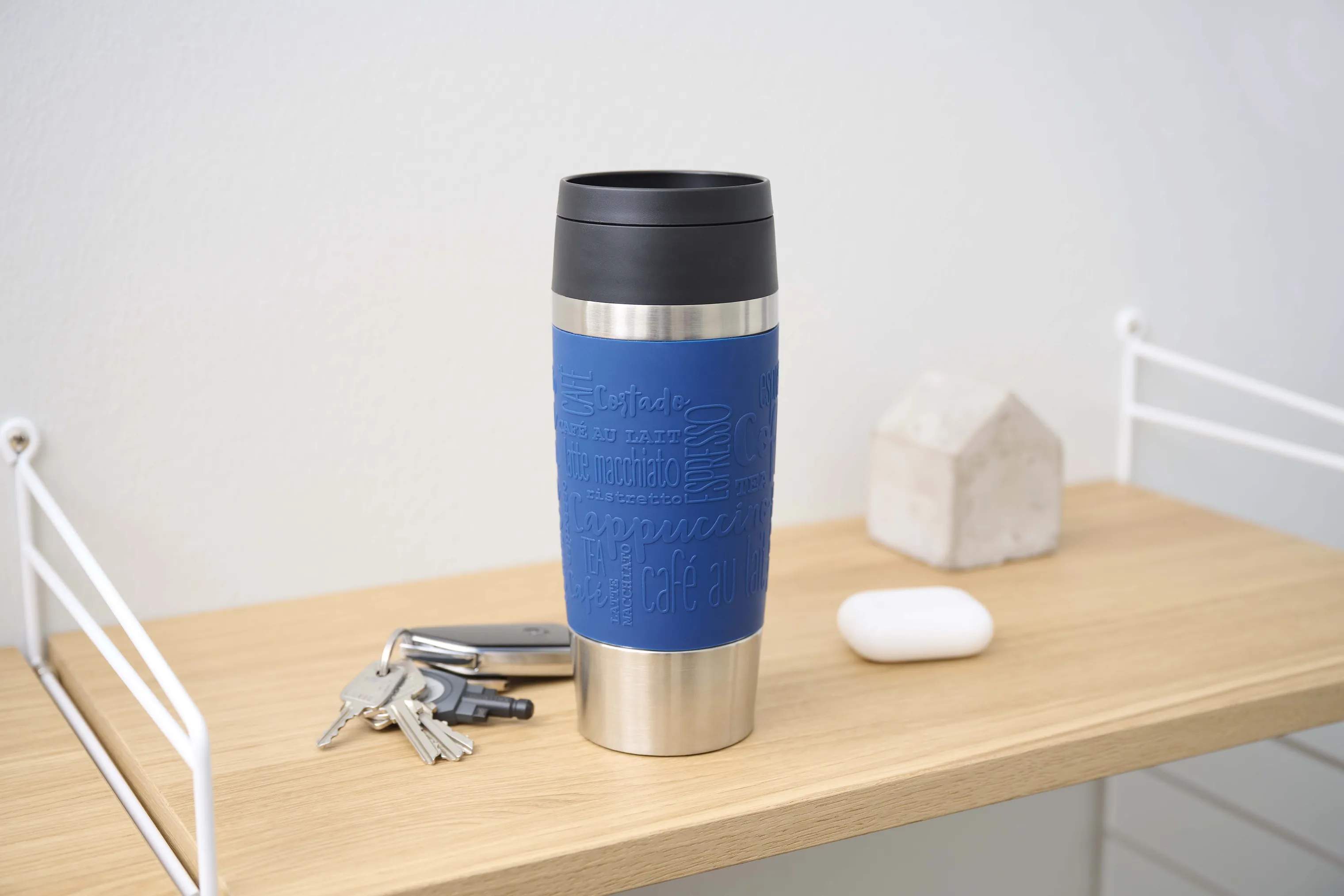 Emsa To go kopper To Go To-Go Classic Rejsekrus i Dark Blue, 0.36 L, 5