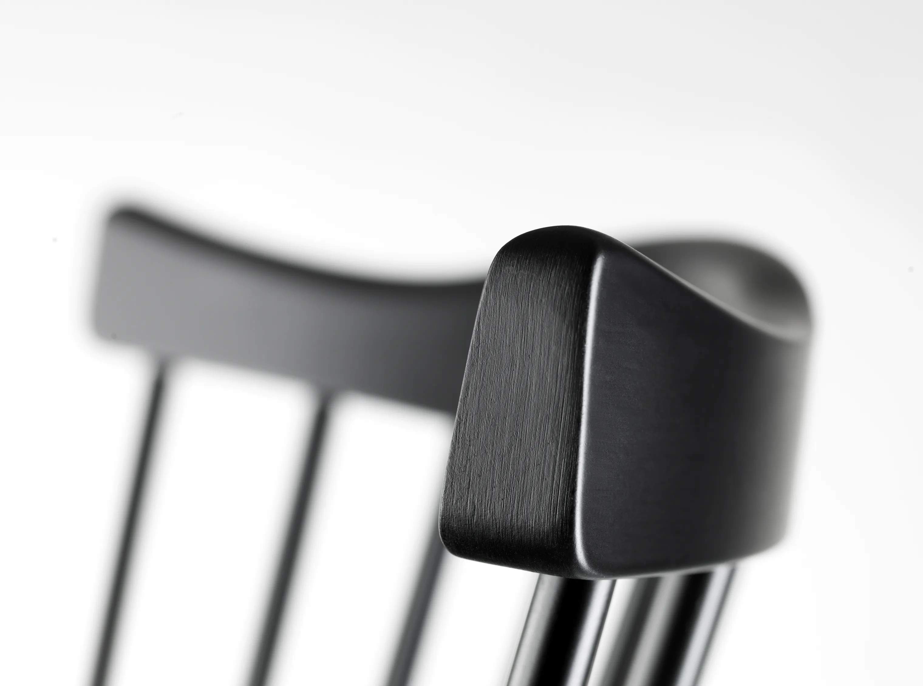 FDB Møbler Lænestole J52B Lænestol i Jet Black (RAL 9005), 3
