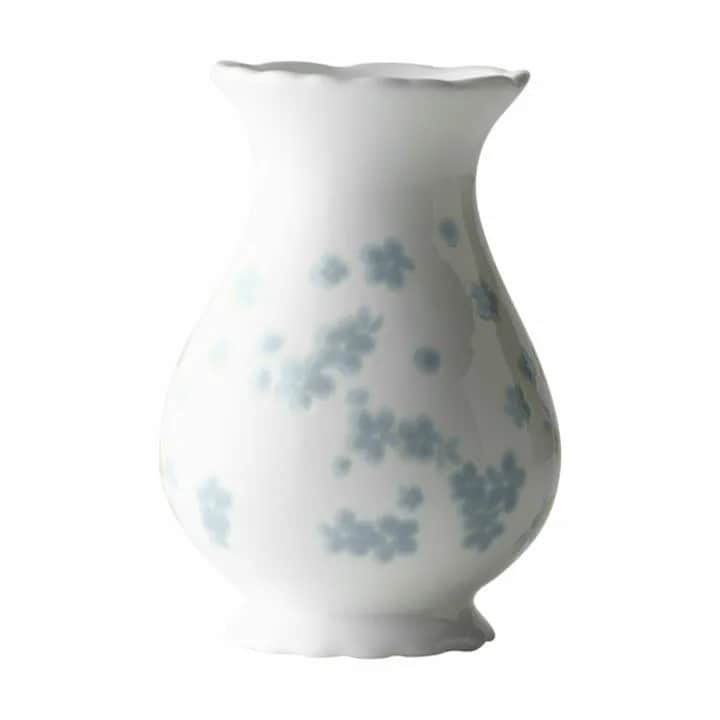 Slåpeblom Vase, hvid/blå, large