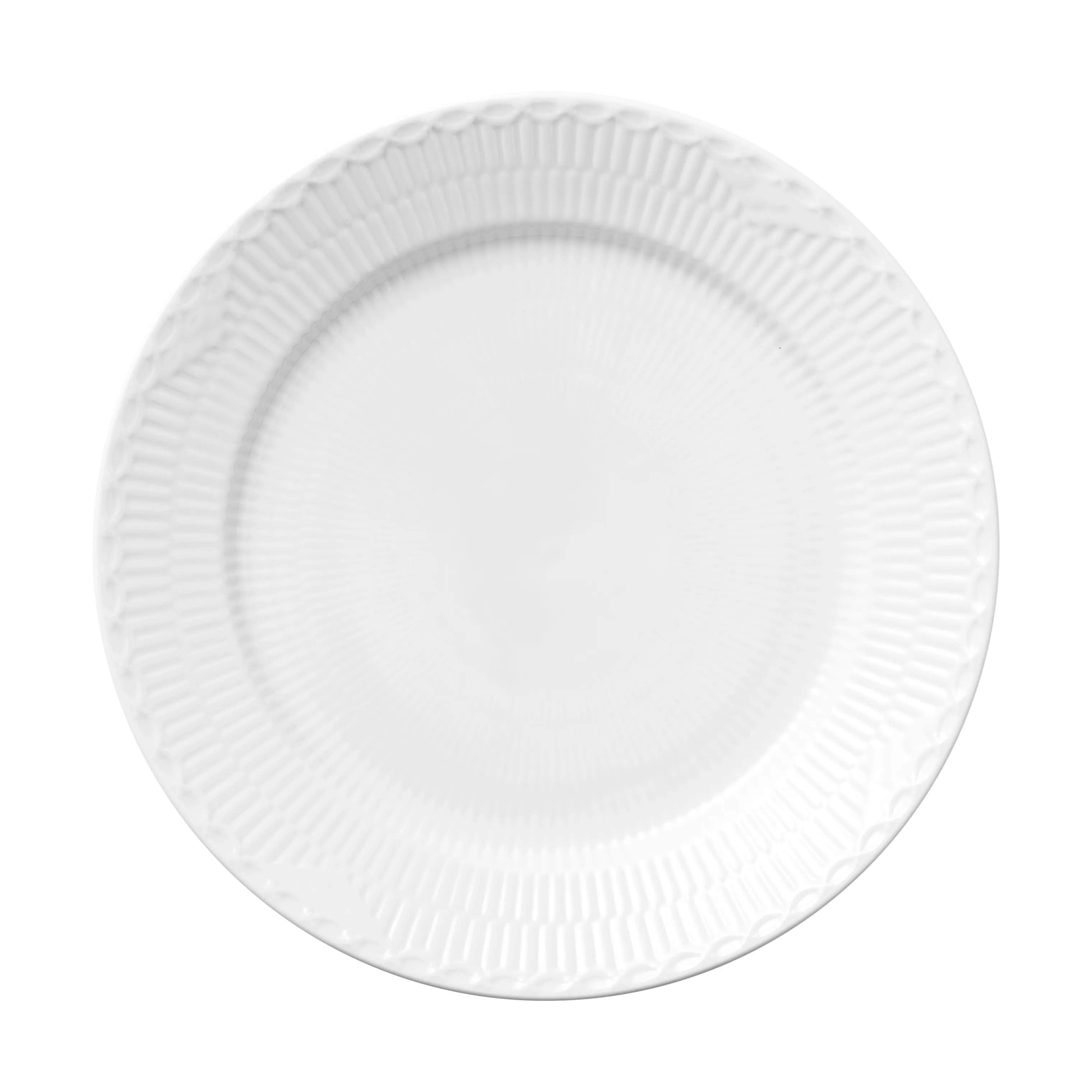 Royal Copenhagen Middagstallerkener Hvid Halvblonde Middagstallerken i Hvid, 27 cm, 1