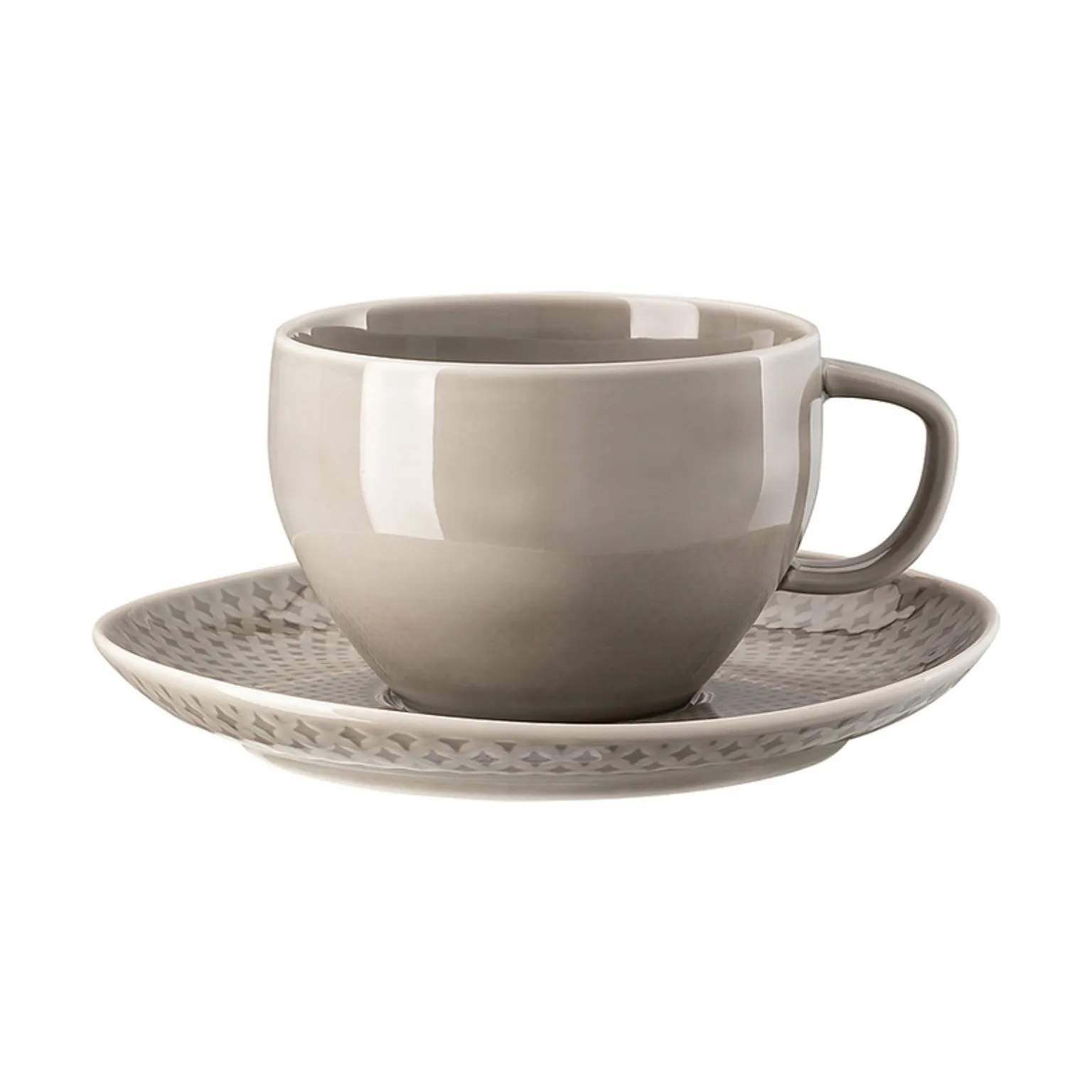 Rosenthal Krus og kopper med hank Junto Cafe au lait Kop i Grå, 2