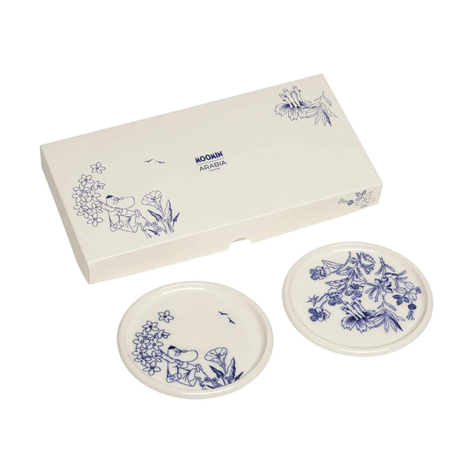 Moomin Arabia Kage- og desserttallerkener Haru Sidetallerken - 2 stk. i 2 stk., 4