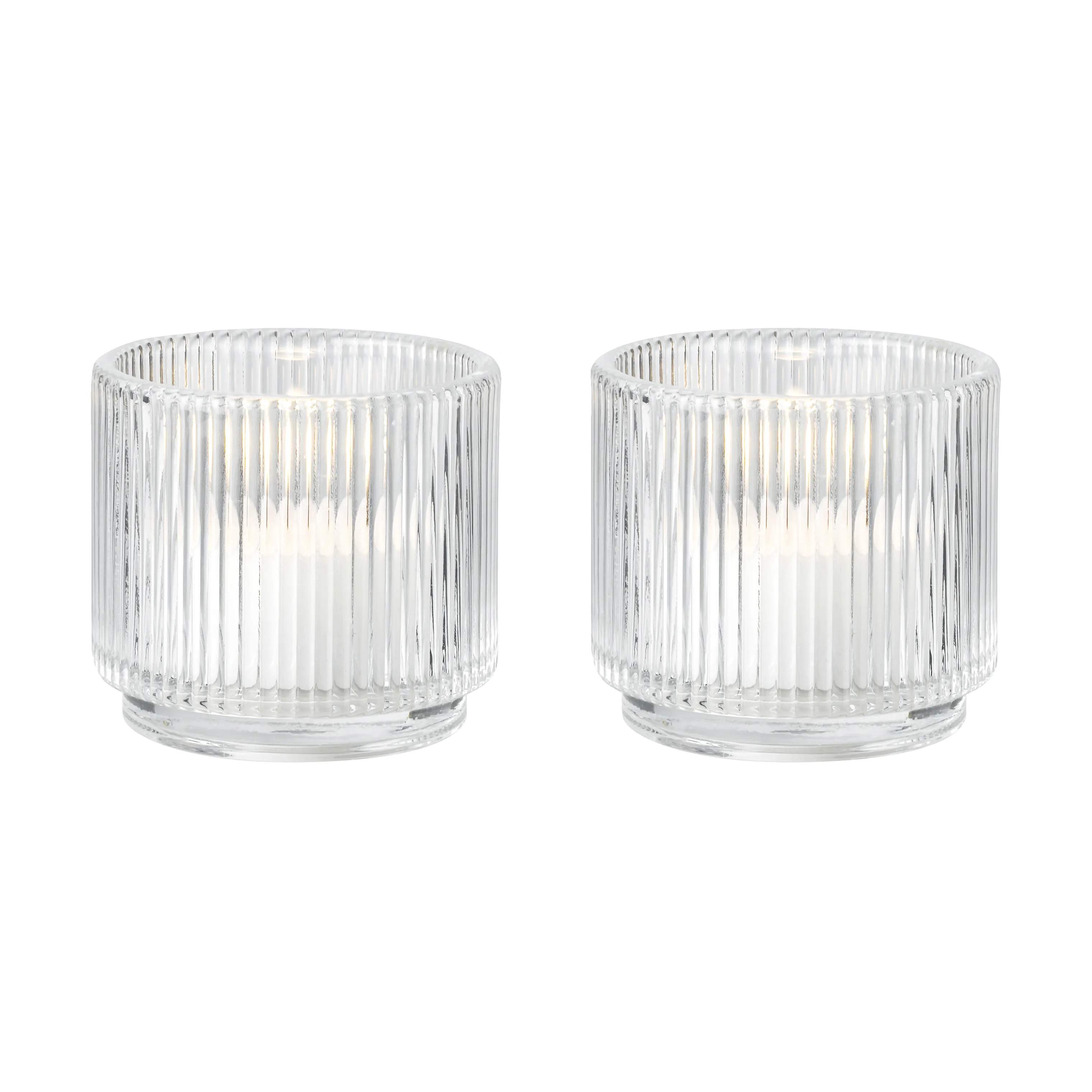 Stelton Fyrfadsstage Pilastro Fyrfadsstage - 2 stk. i Klar, 1