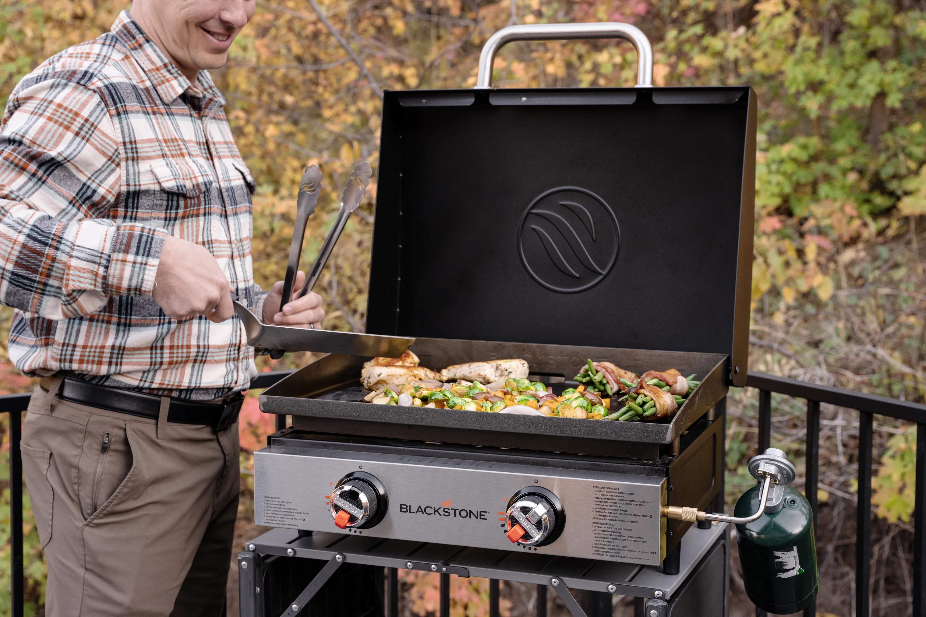 Blackstone plancha grill 22” Plancha Bordgrill med låg i Sort, 2