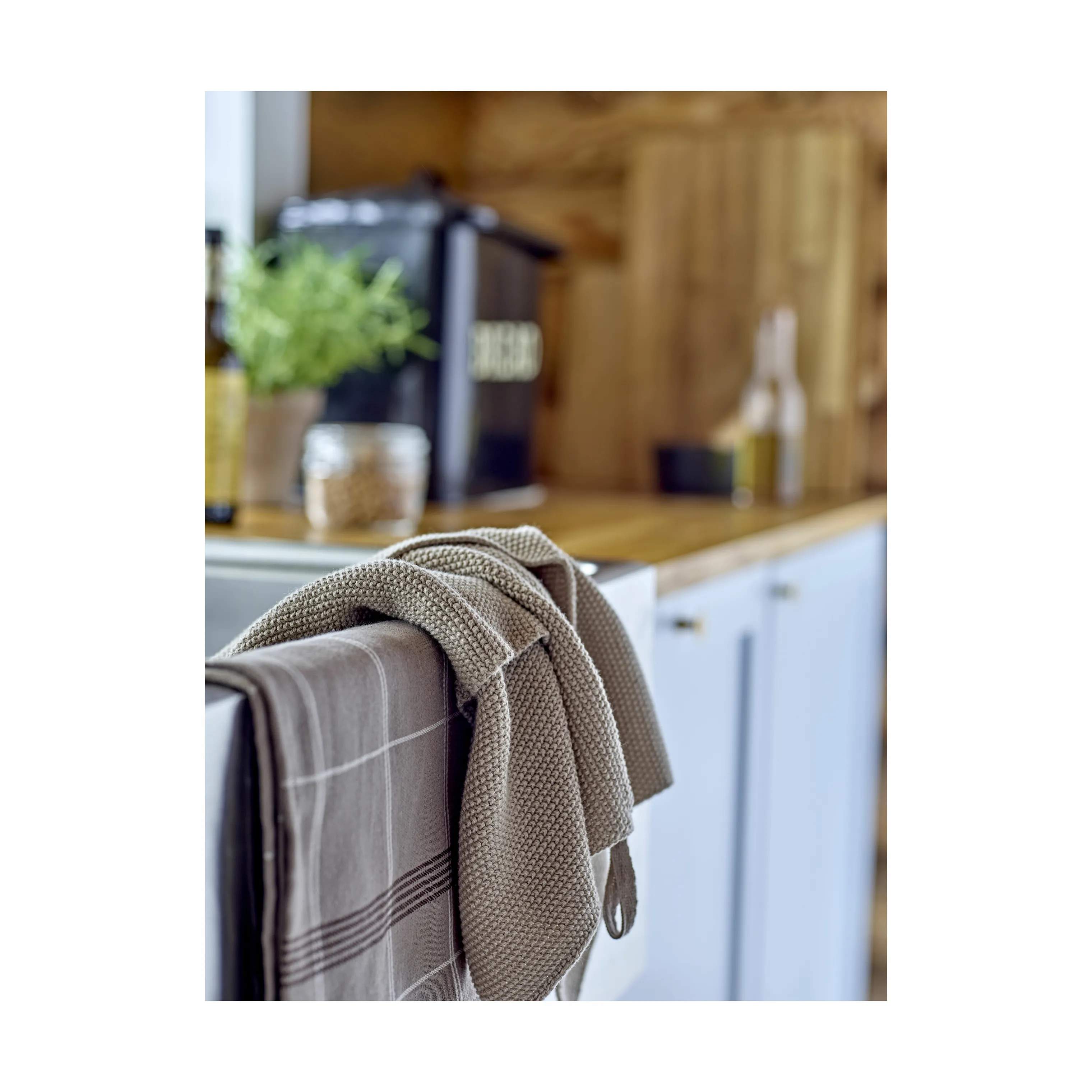 Södahl Viskestykker Minimal Viskestykke i Taupe, 2