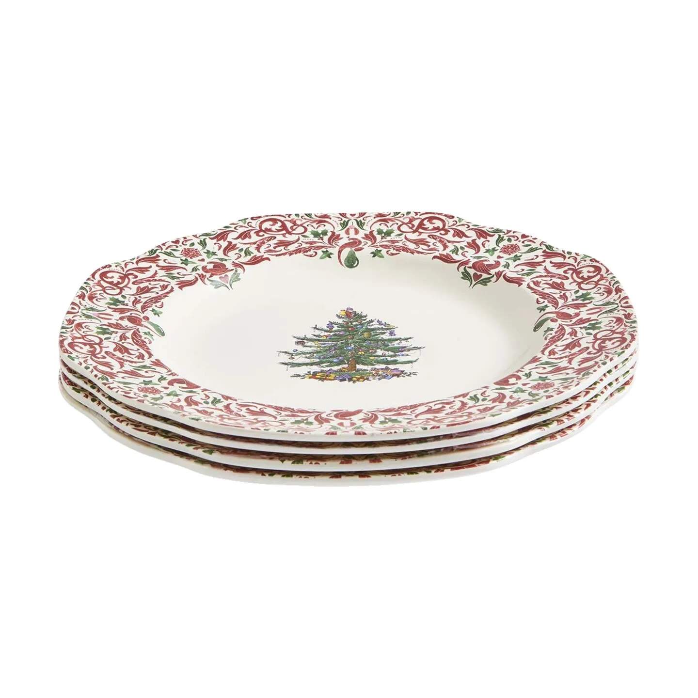 Spode Middagstallerkener Yuletide Tallerken - 4 stk. i 27,3 cm, 1