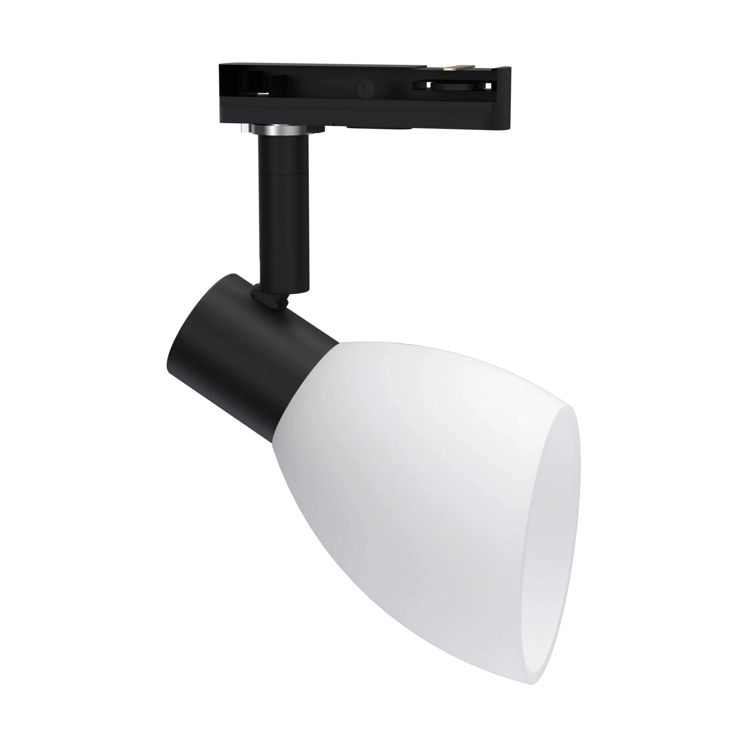 Herstal Loftlamper Cut Spotlight i Sort/Opal glas, 1
