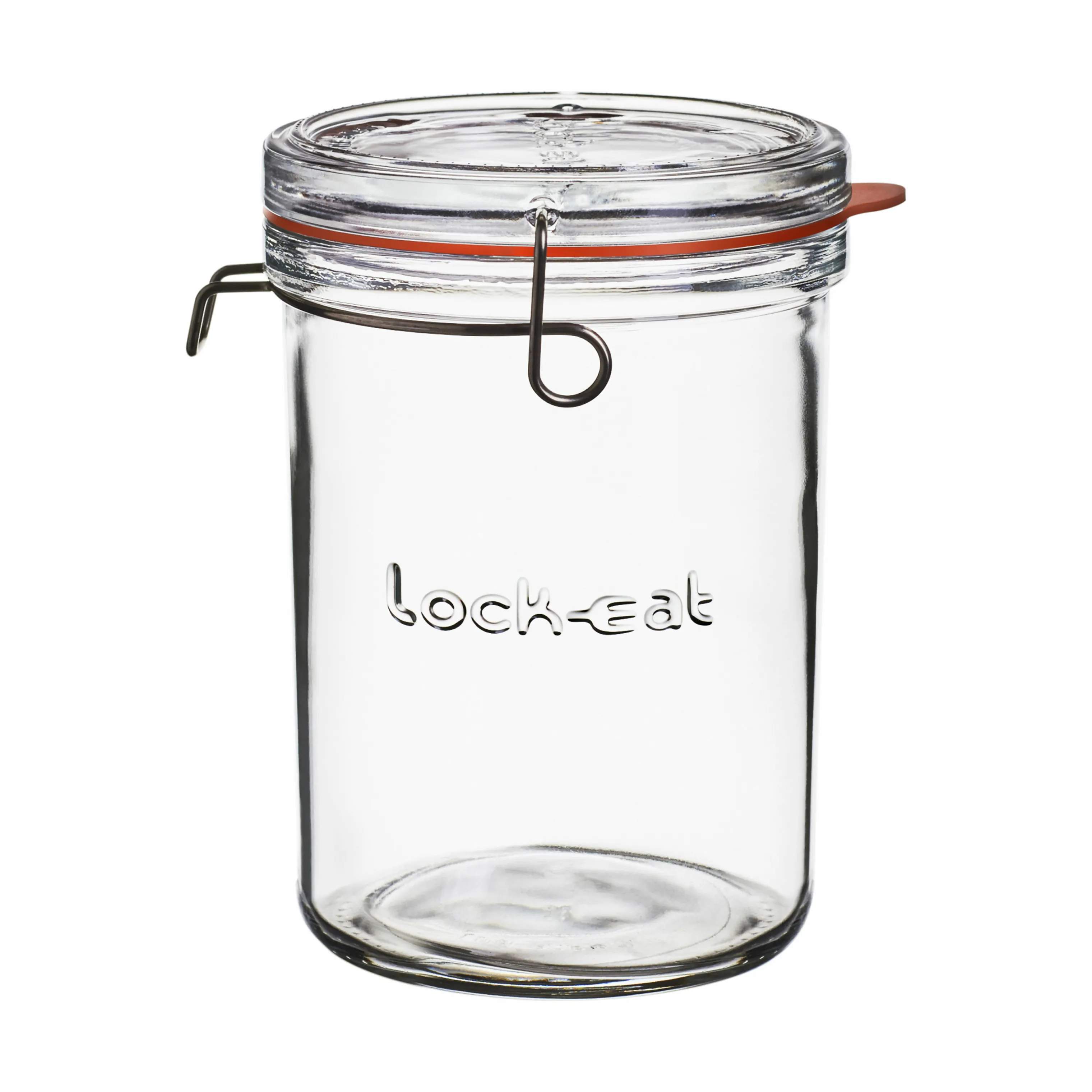 Lock Eat Sylteglas med patentlåg, klar, large