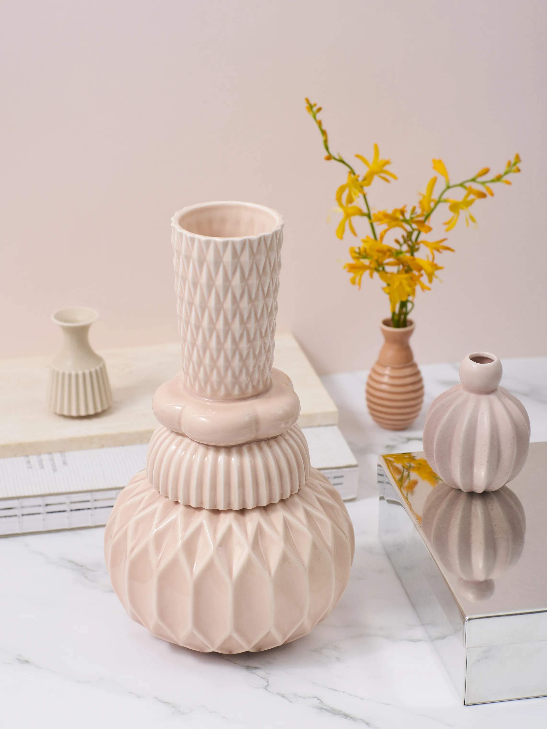 Dottir Vaser Samsurium Honkadonka Vase i Rose, 2
