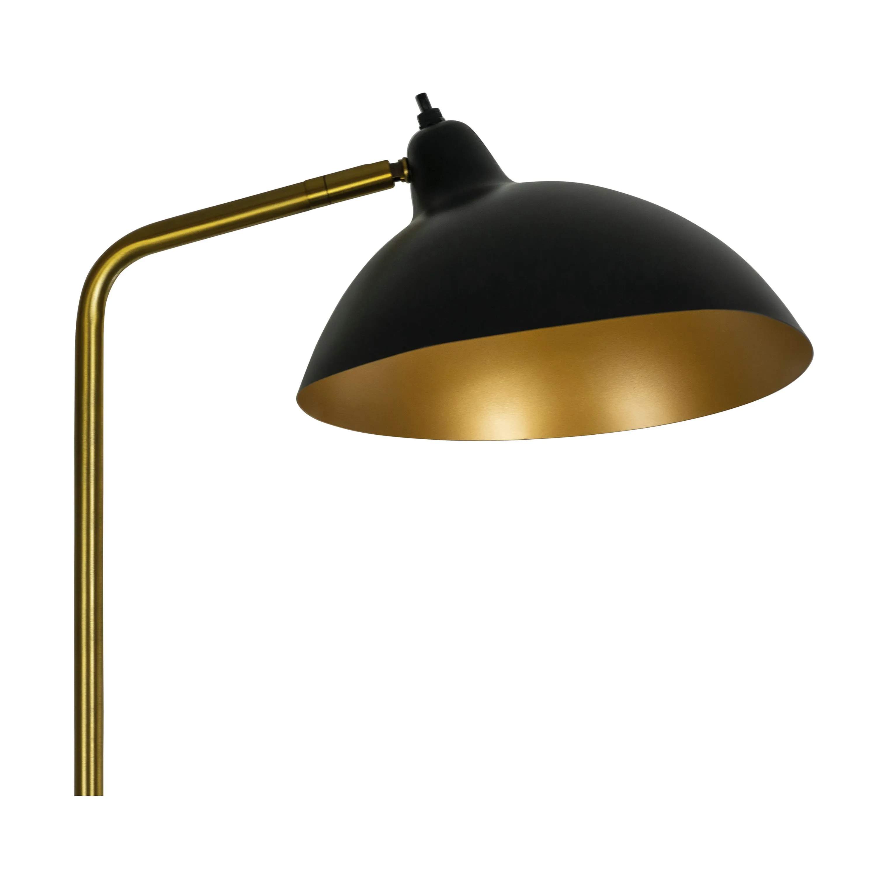 Dyberg Larsen Gulvlamper Futura Gulvlampe i Sort/ guld/ messing, 4