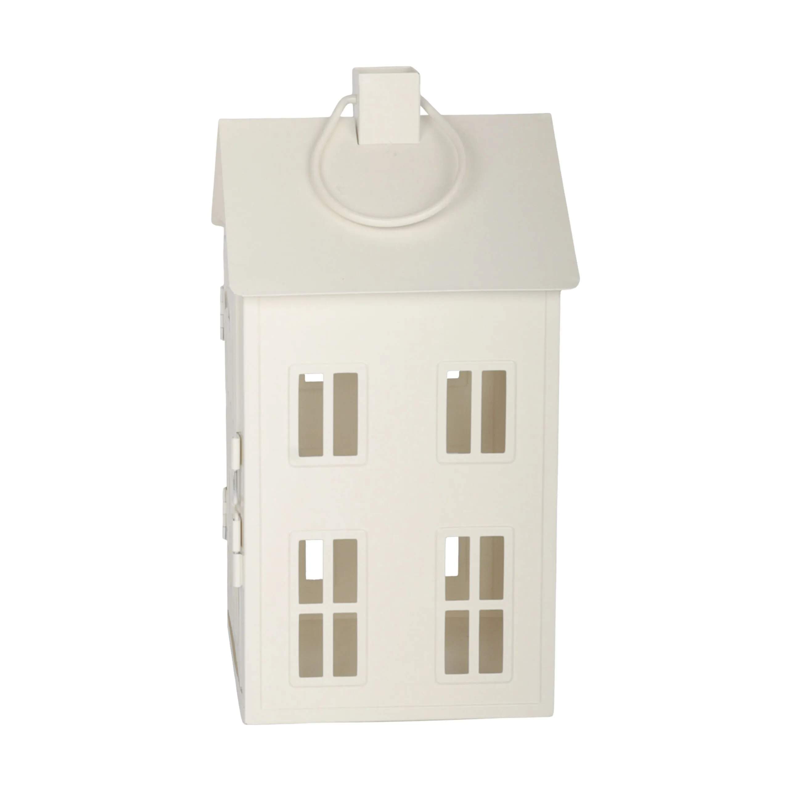 Casa Christmas Bloklysestage Lanterne i Hvid, 26,8 cm, 2