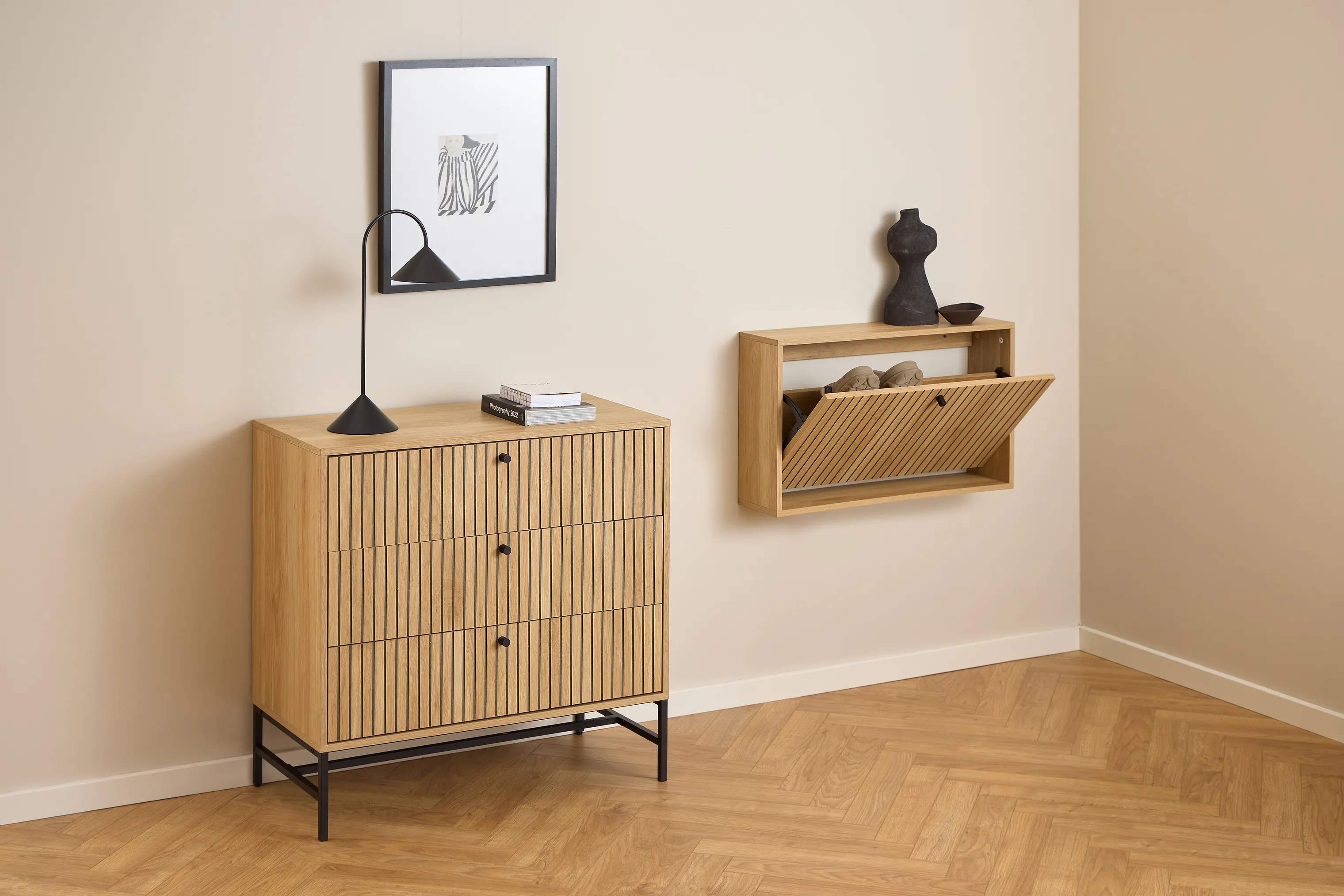 CASA Living Skabe Albany Skoskab i Natur, 3