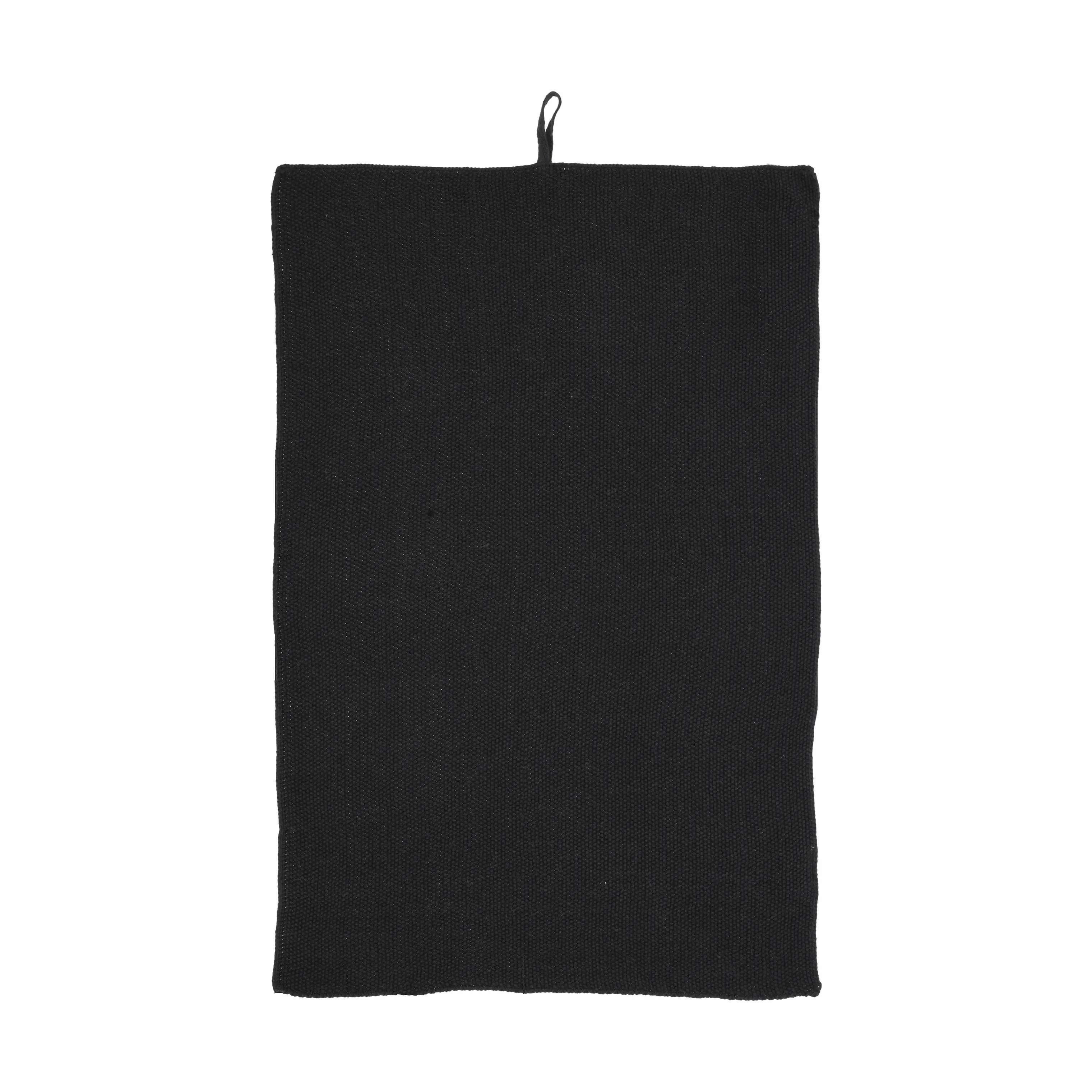 Soft Køkkenhåndklæde, sort, large