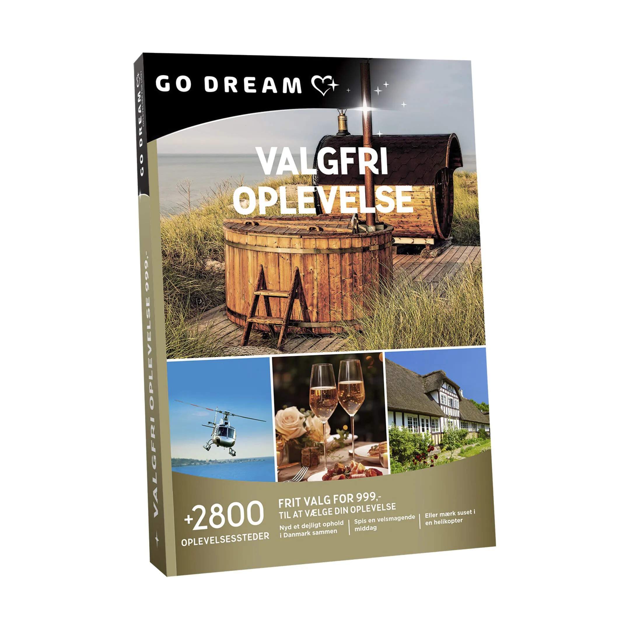 GO DREAM Oplevelsesgavekort Gavekort - Valgfri oplevelse i Værdi: 999, 2