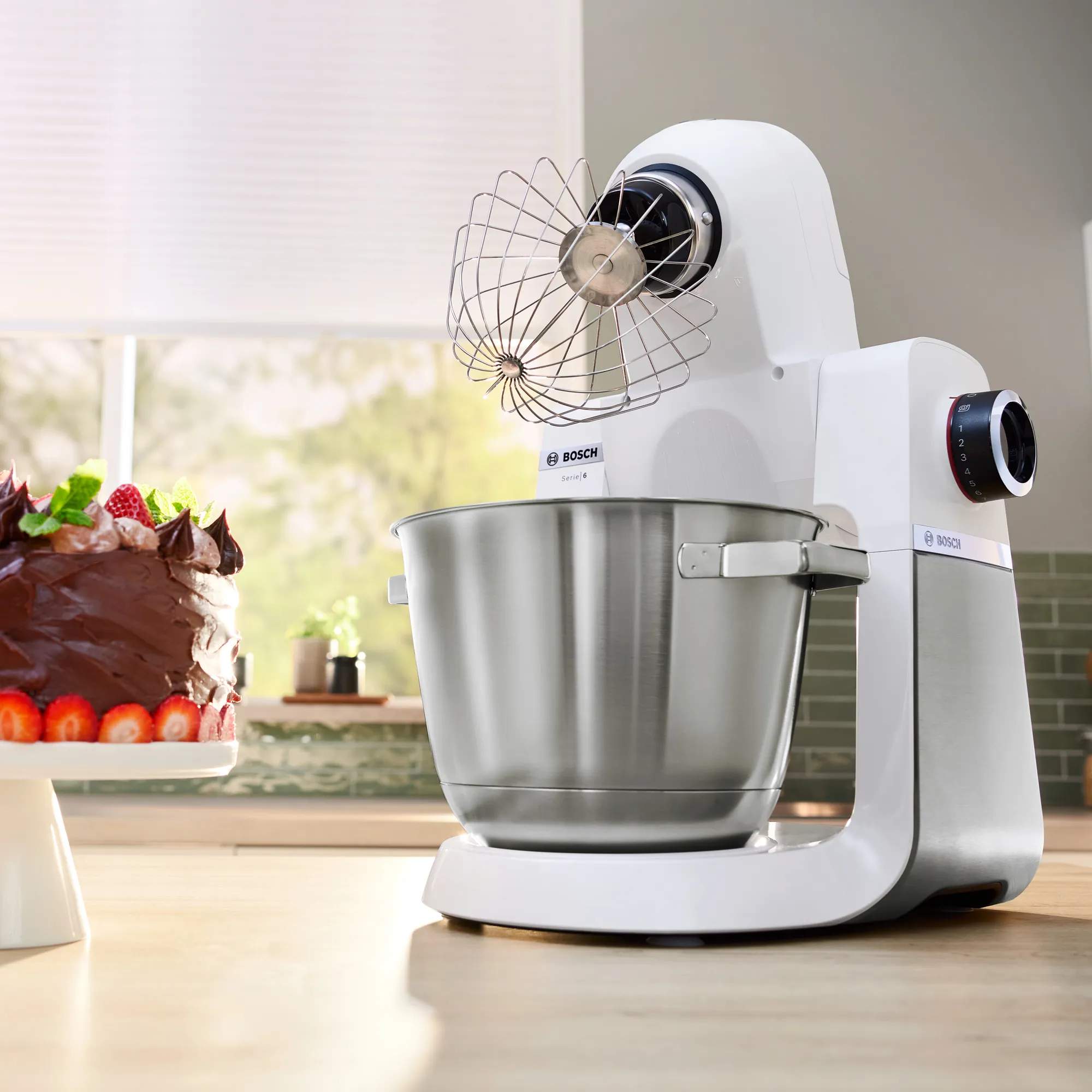 Bosch Røremaskiner Serie 6 Køkkenmaskine i Hvid, 2