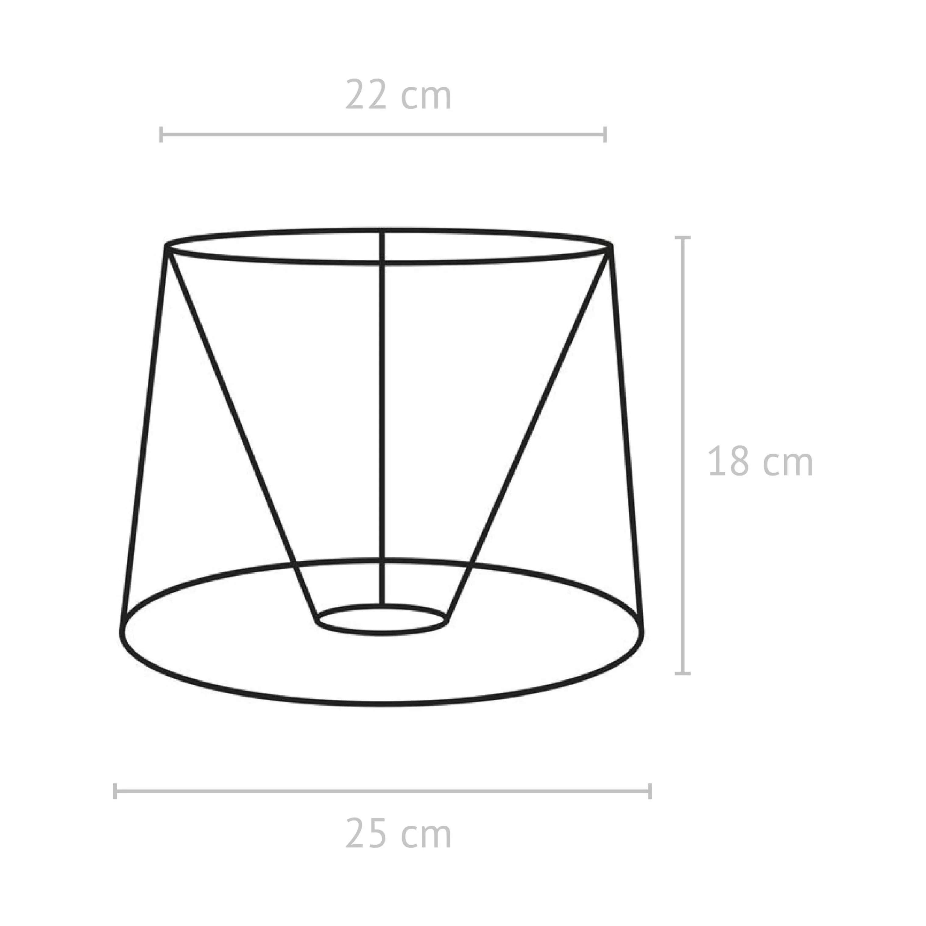 PR Home Lampeskærme Sofia Lampeskærm i Grå, 25 cm, 1
