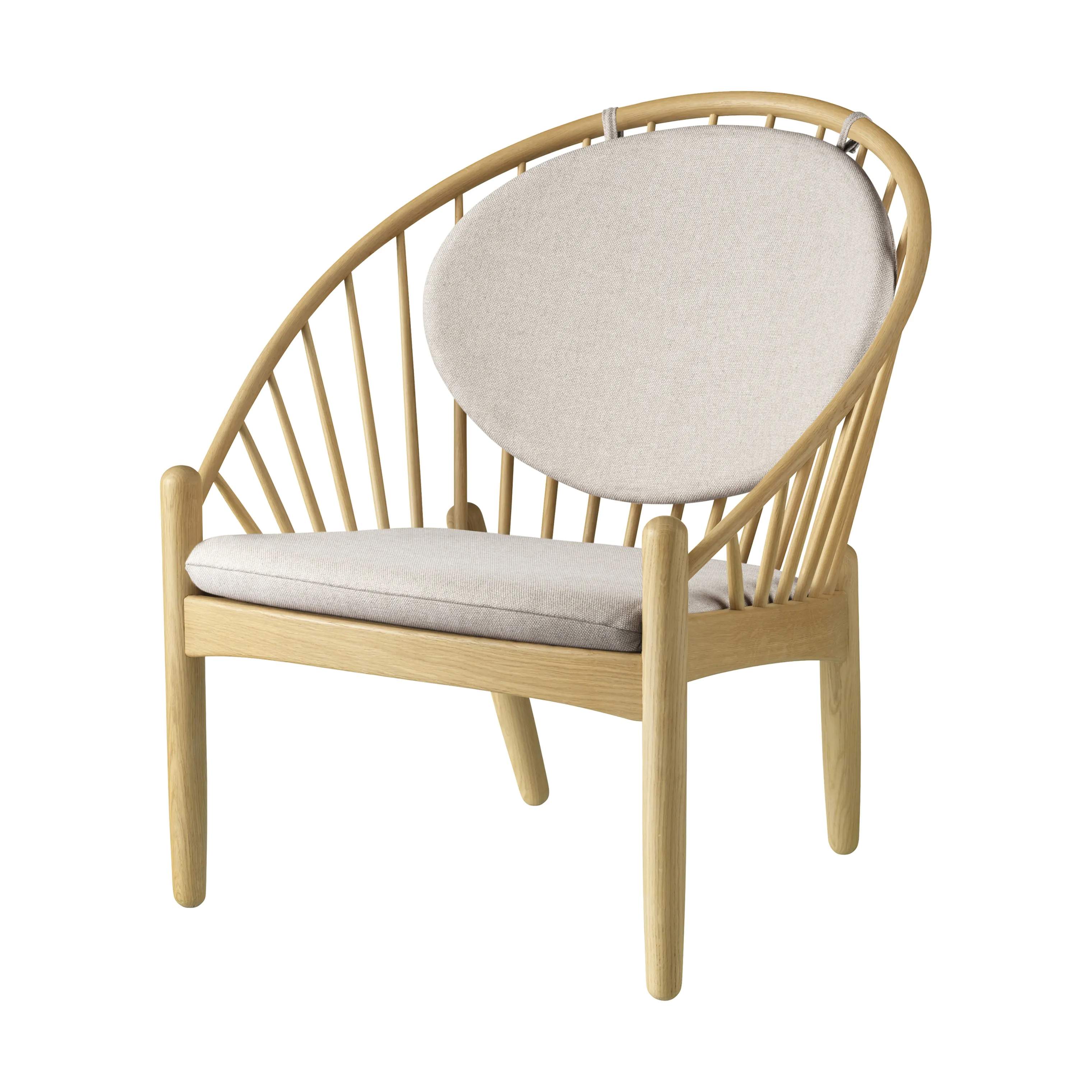 FDB Møbler Lænestole J166 Jørna Lænestol i Lys beige/natur, 3