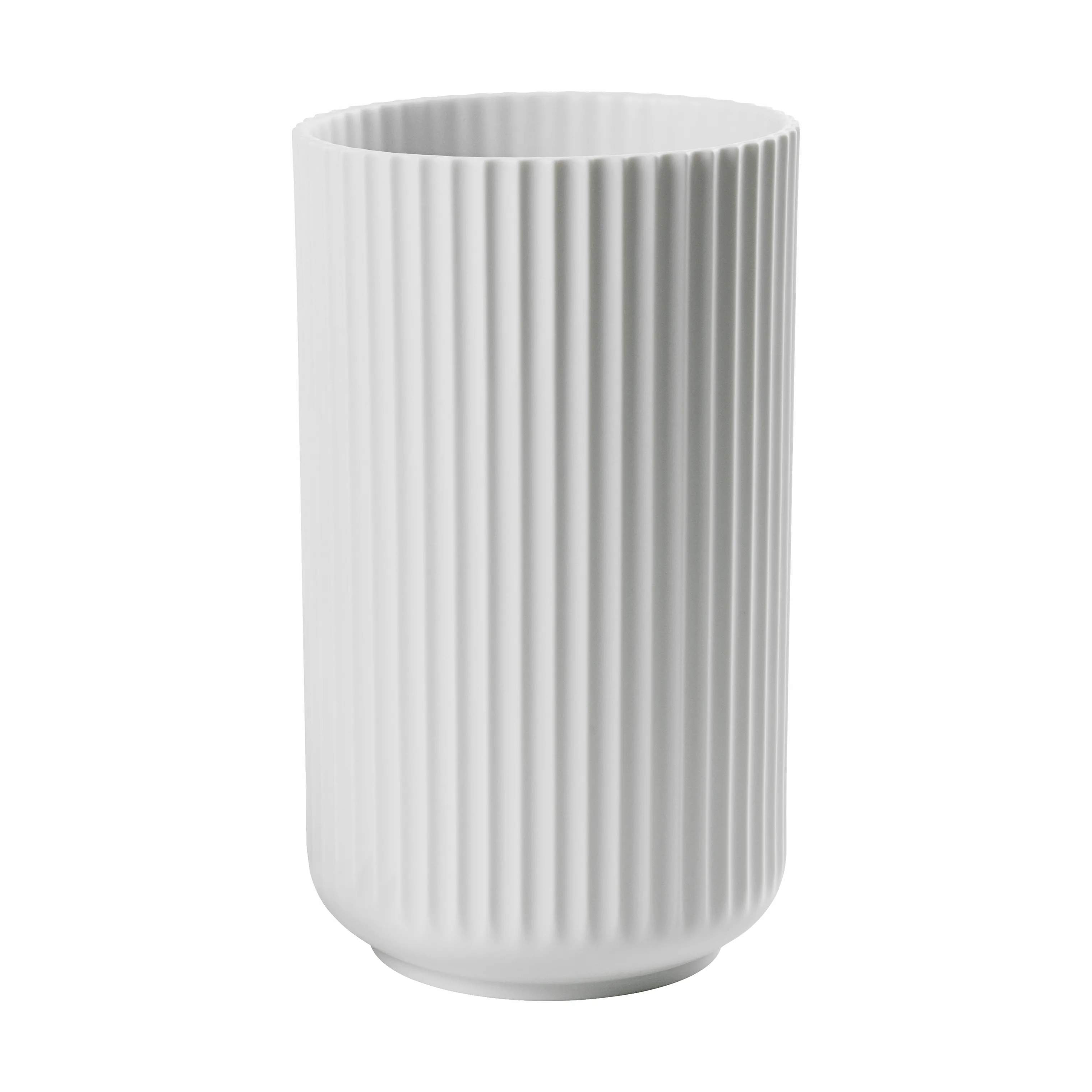 Vase, mat hvid, large