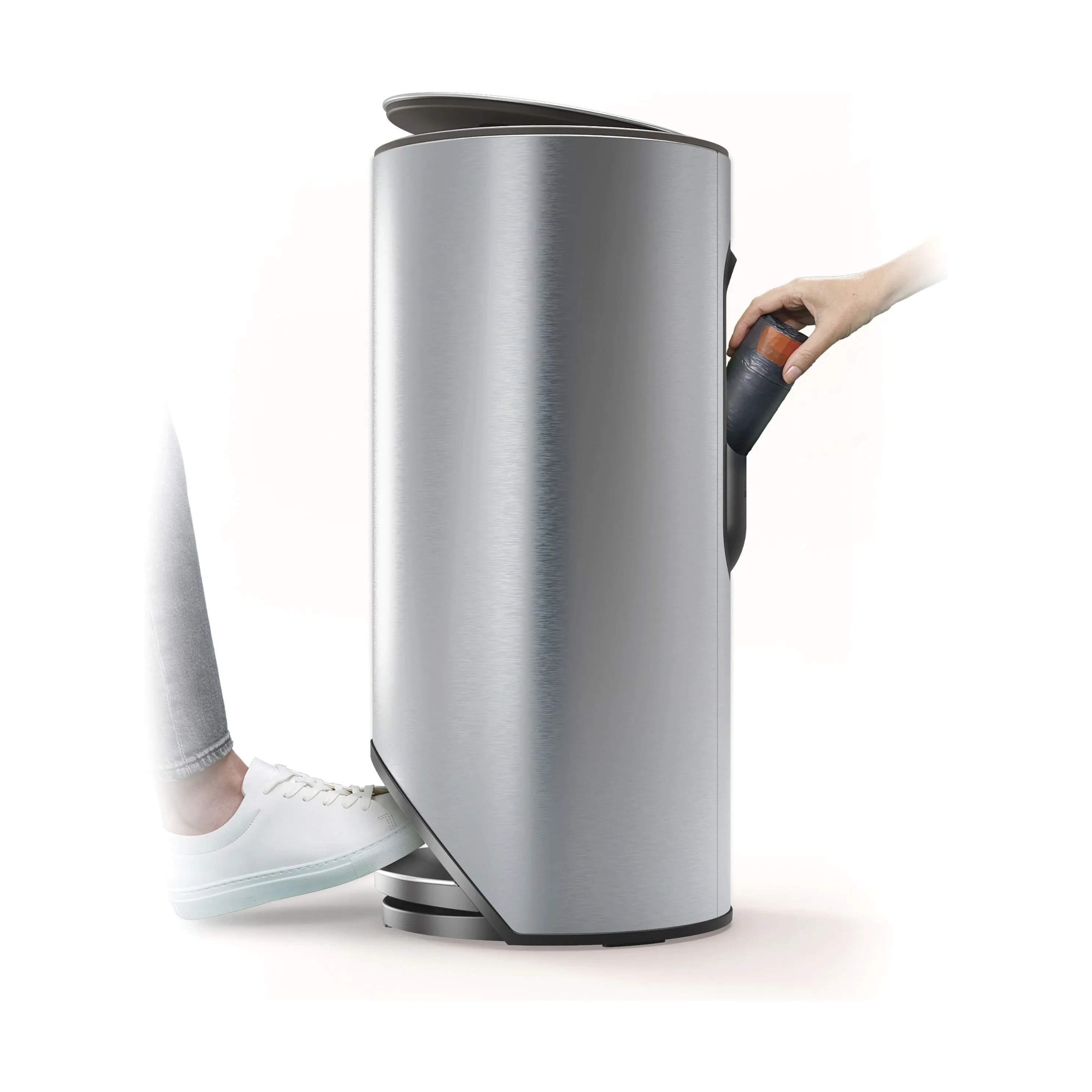 Joseph Joseph Pedalspande Arc  Affaldsspand i Stainless Steel, 30 L, 9