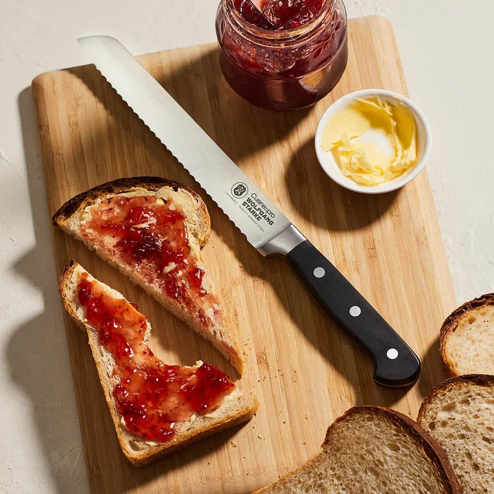 THE CUSTOM CHEF™ Brødknive Cuisine::pro® WOLFGANG
STARKE™ Cuisine::pro Wolfgang Starke Brødkniv i Sølvfarvet/sort, 2