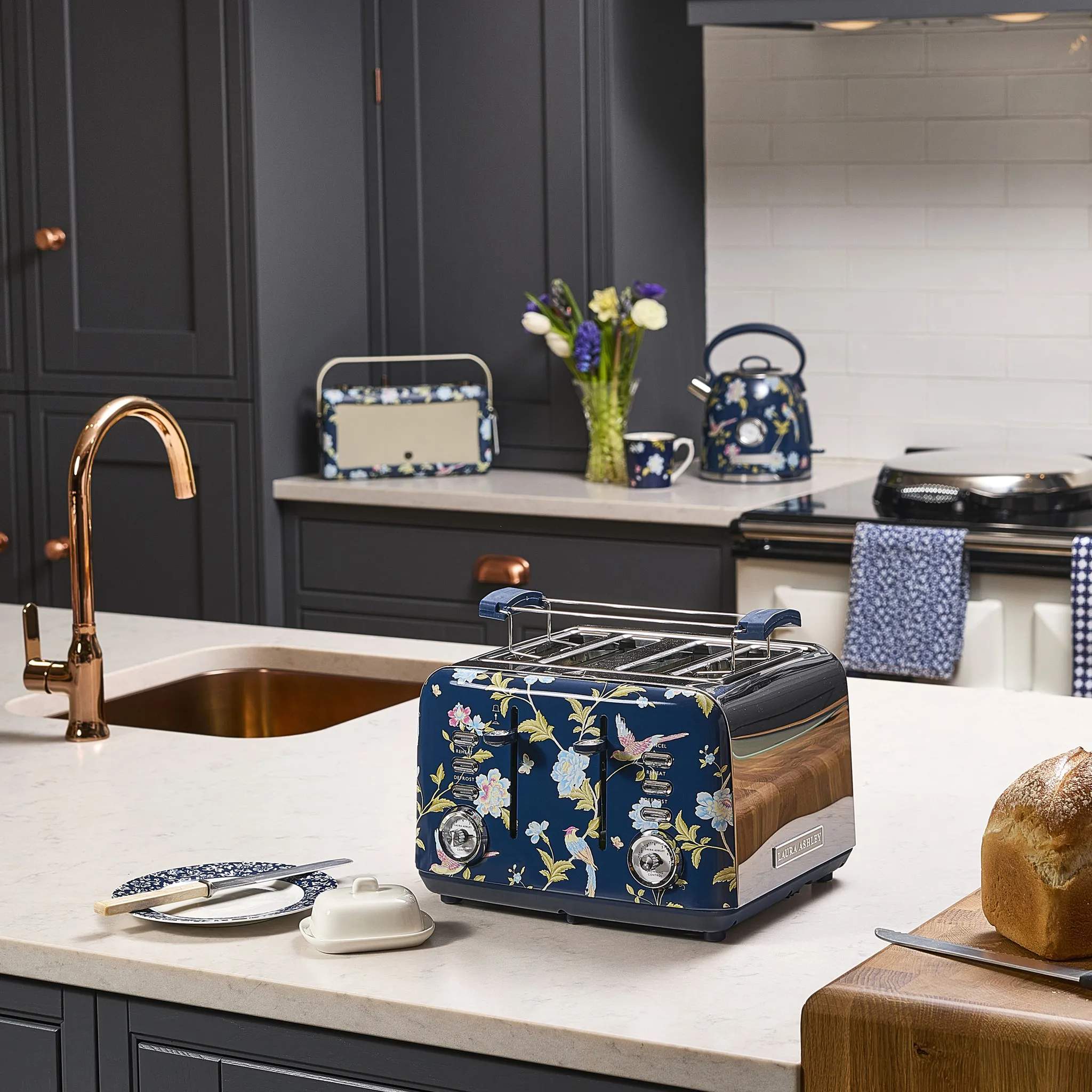 Laura Ashley Brødristere Brødrister i Elveden Navy, 2