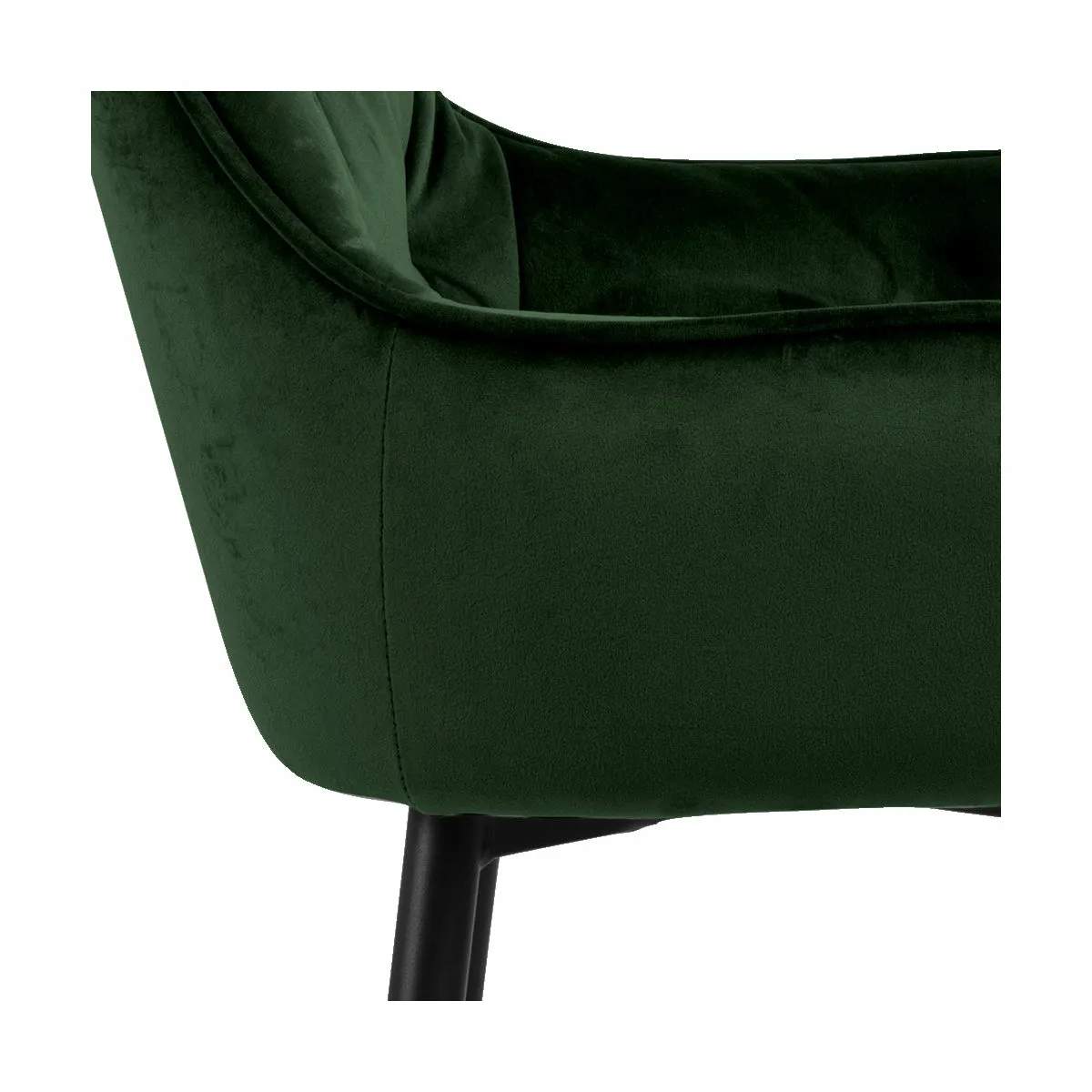 CASA Living Barstole Brooke Barstol - 2 stk. i skovgrøn/sort, 4