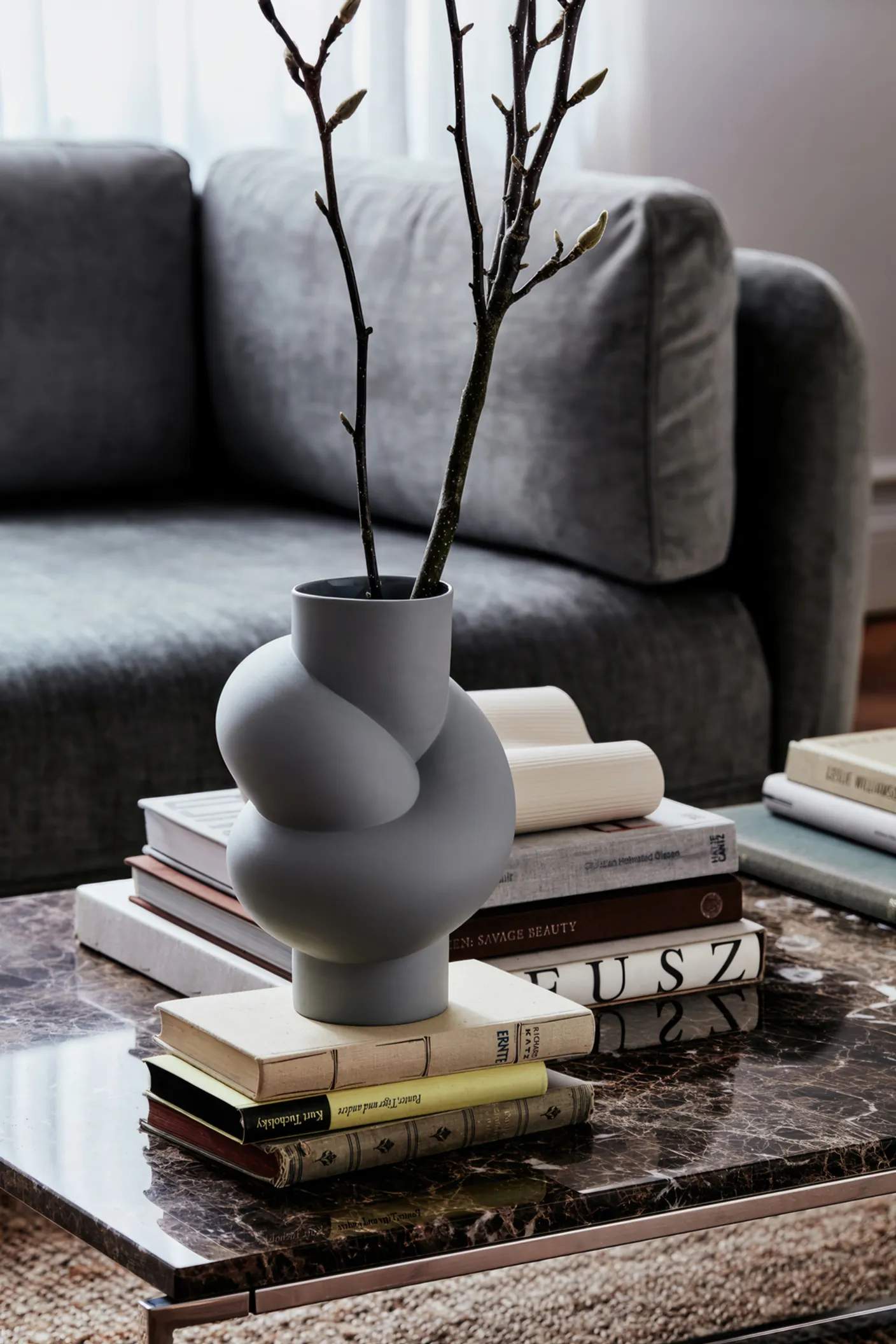 Rosenthal Vaser Node Vase i Lava, 25,5 cm, 2